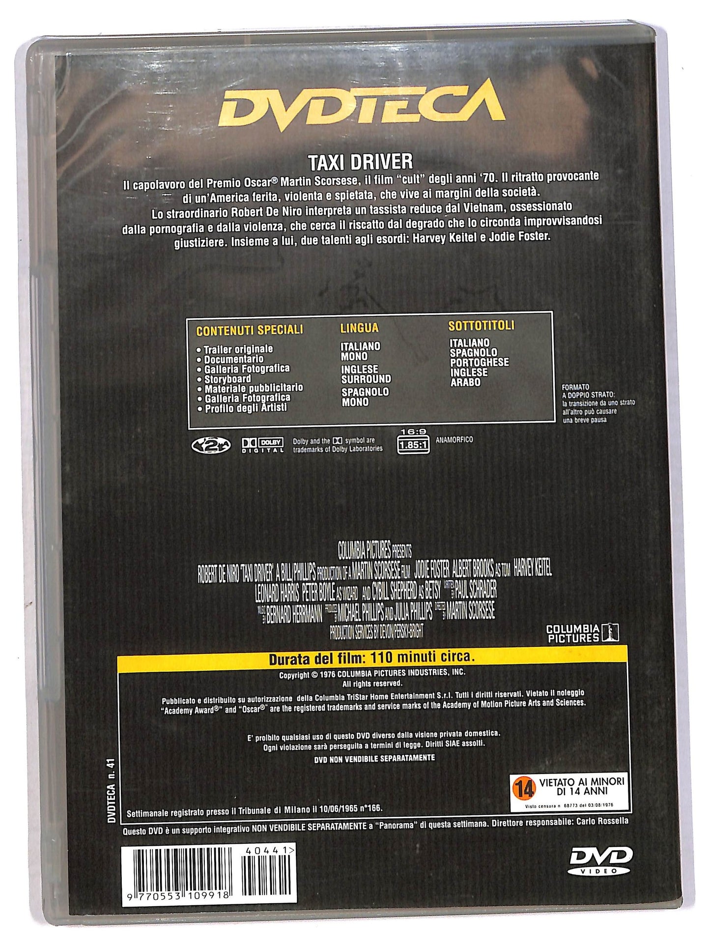 EBOND Taxi Driver EDITORIALE DVD D785345