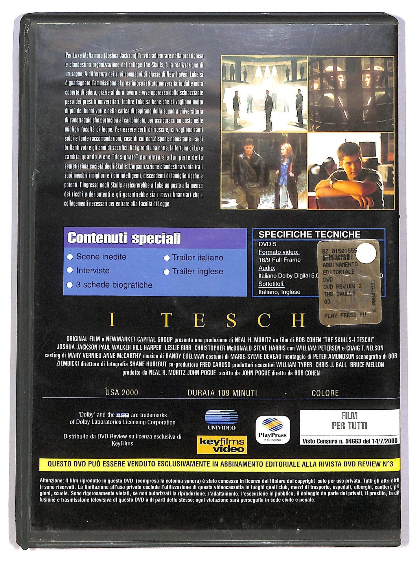EBOND The Skulls - I teschi EDITORIALE DVD D785405