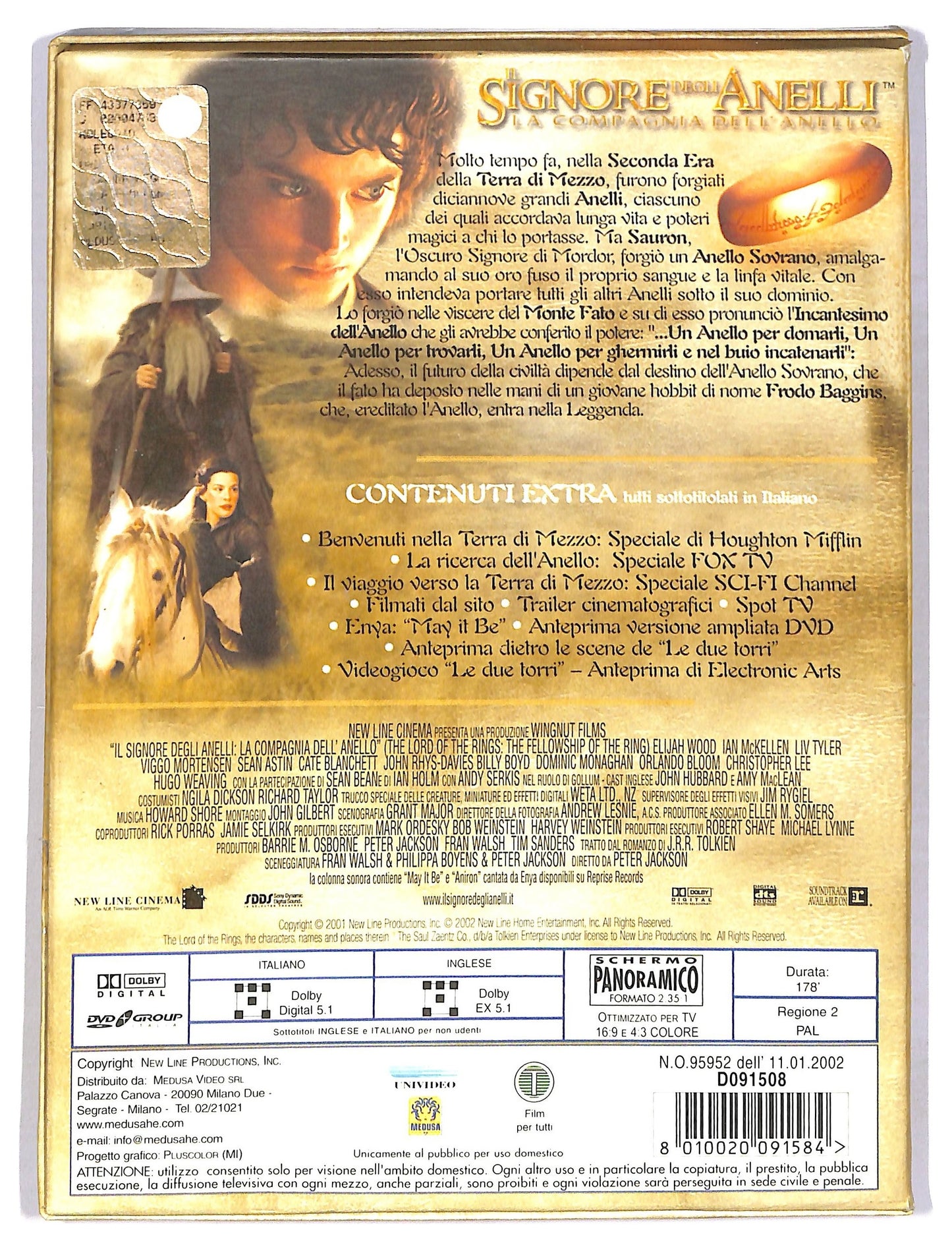 EBOND Il Signore degli Anelli - La Compagnia dell'Anello DVD D785408