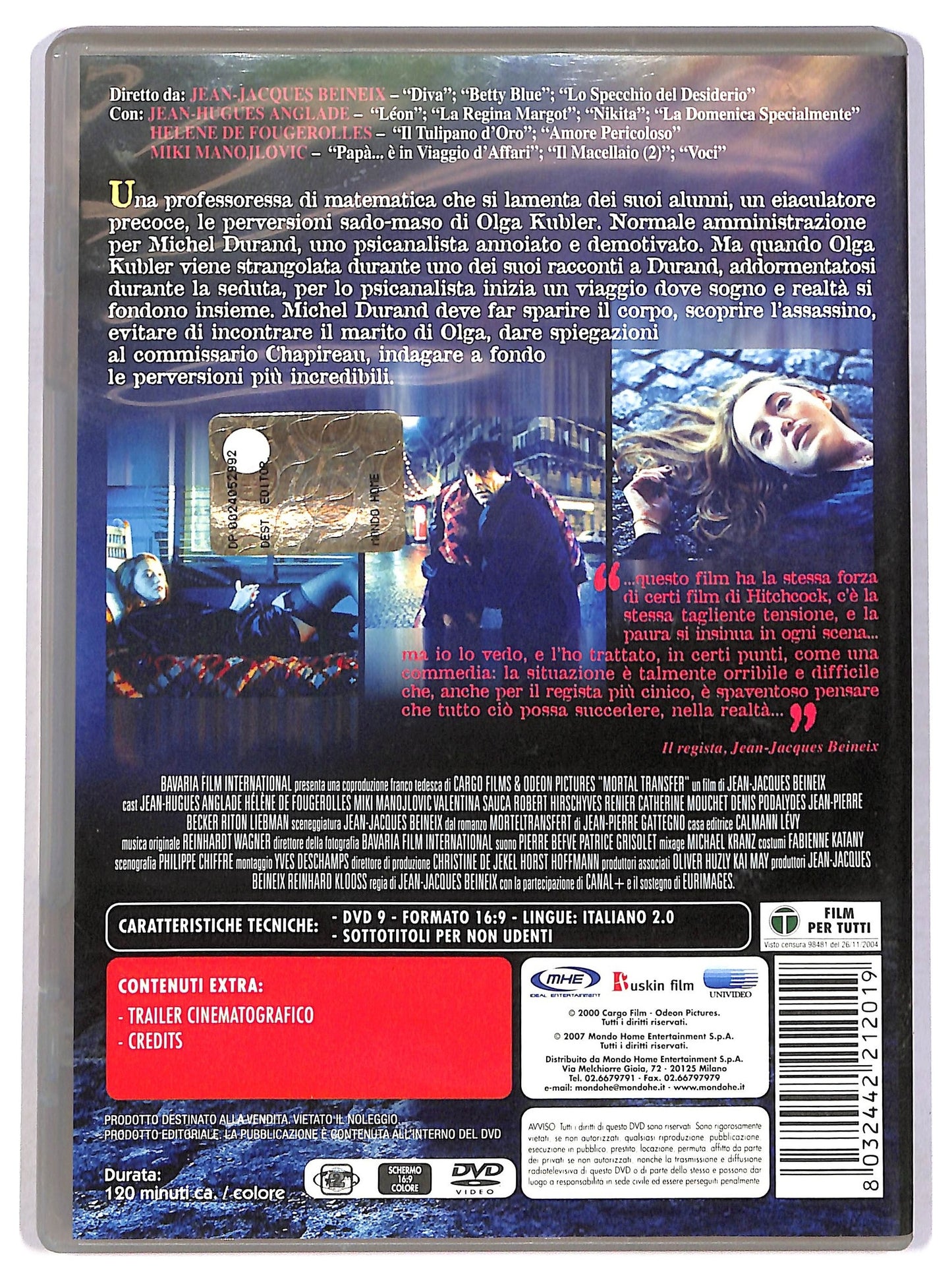 EBOND Mortal Transfert DVD EDITORIALE D785424