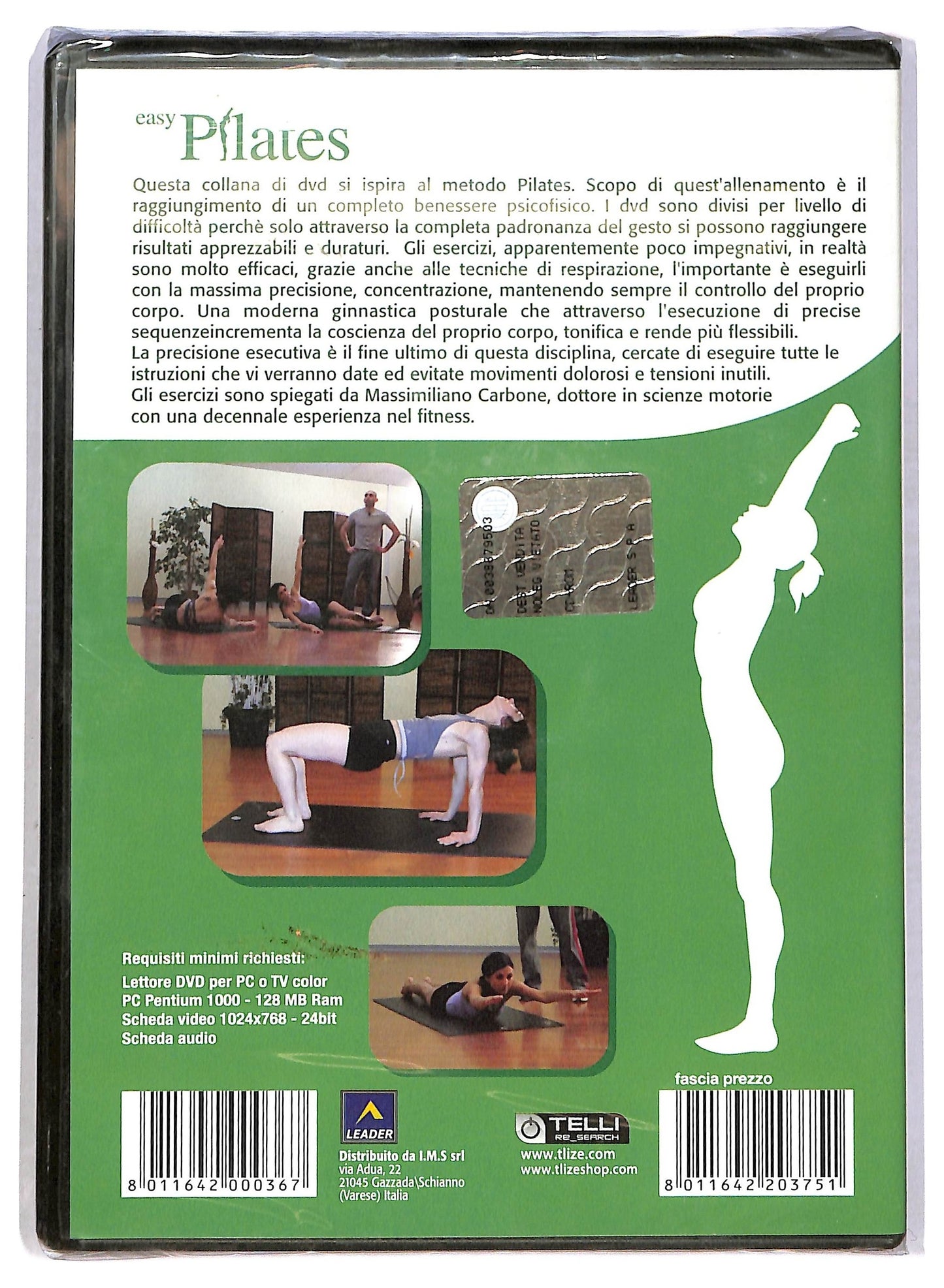 EBOND Easy pilates medio EDITORIALE DVD D785429