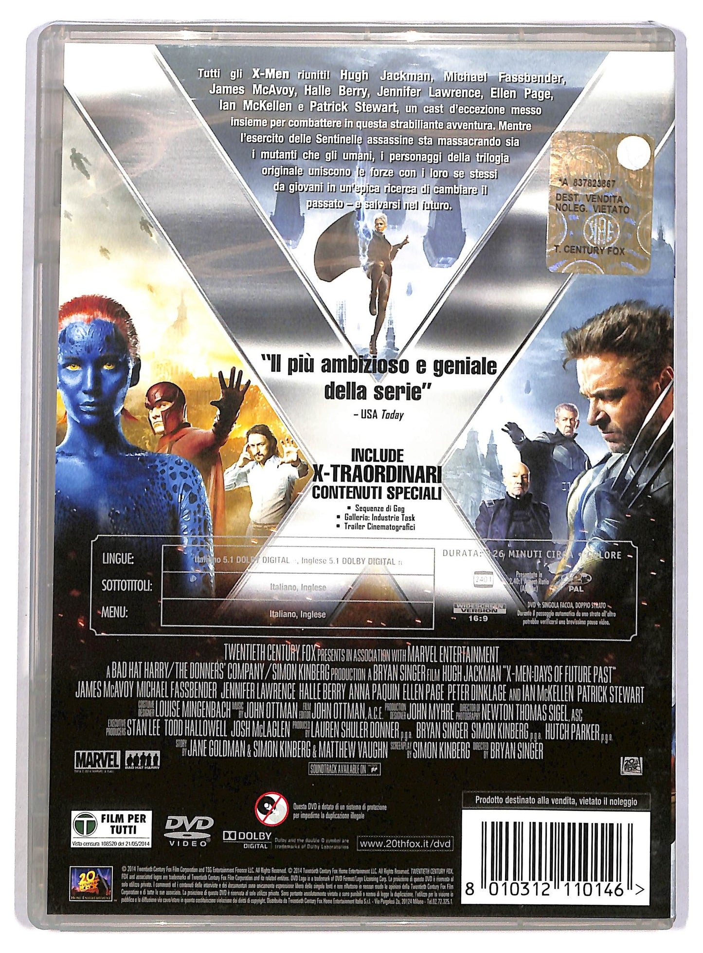 EBOND X-Men Giorni di un futuro passato DVD D785451