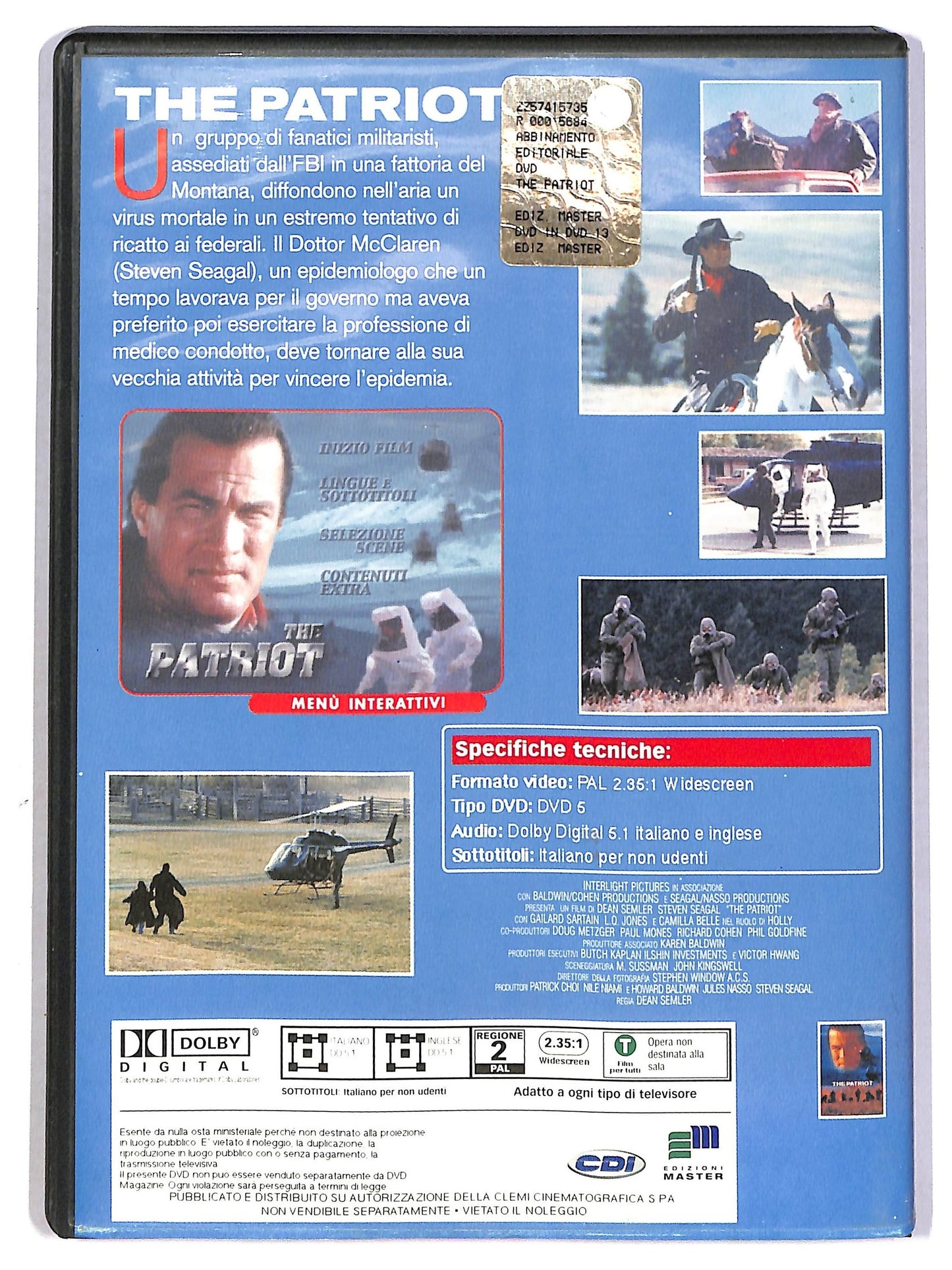 EBOND The Patriot EDITORIALE DVD D785510