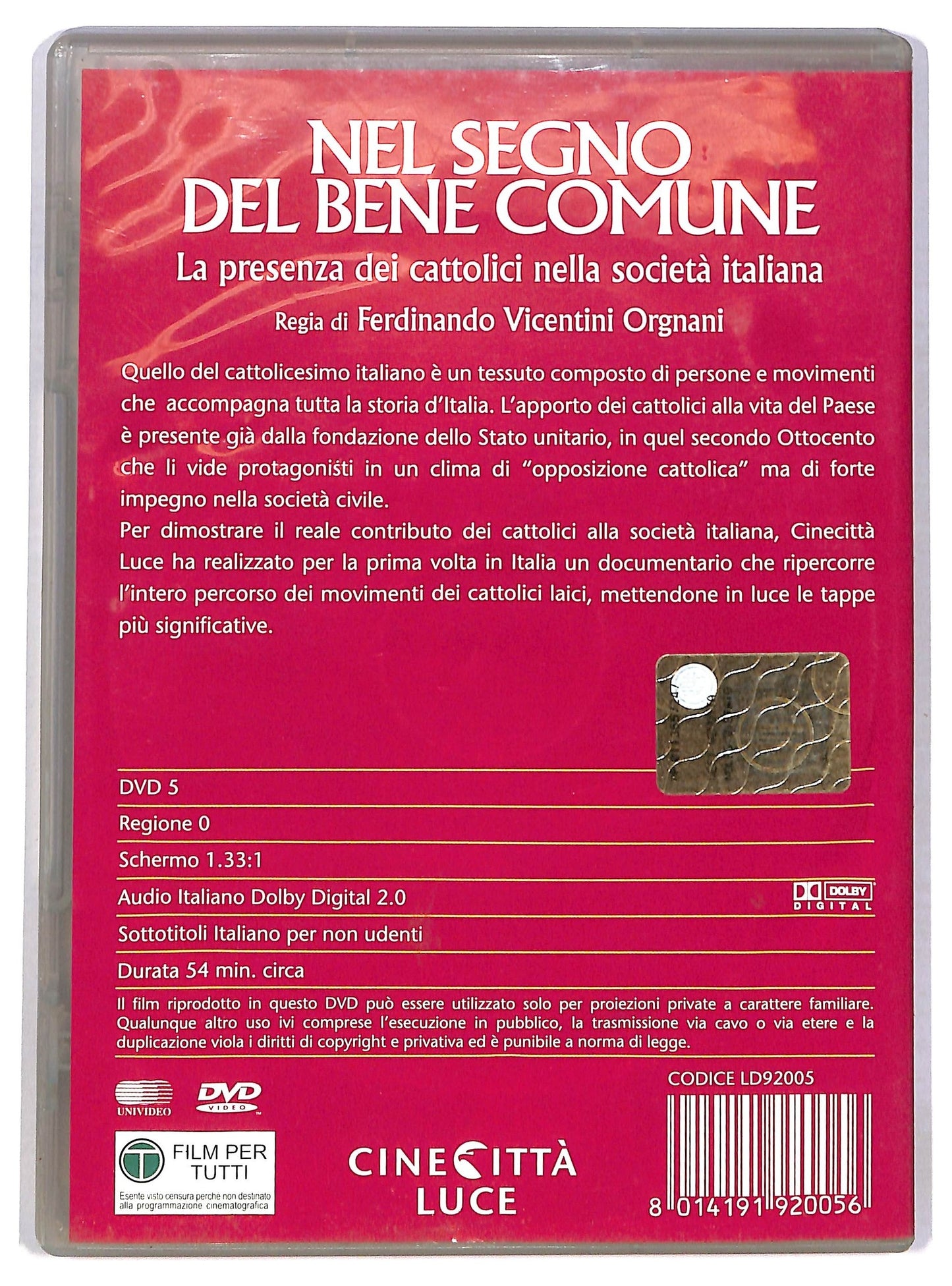 EBOND Nel Segno Del Bene Comune DVD D785519