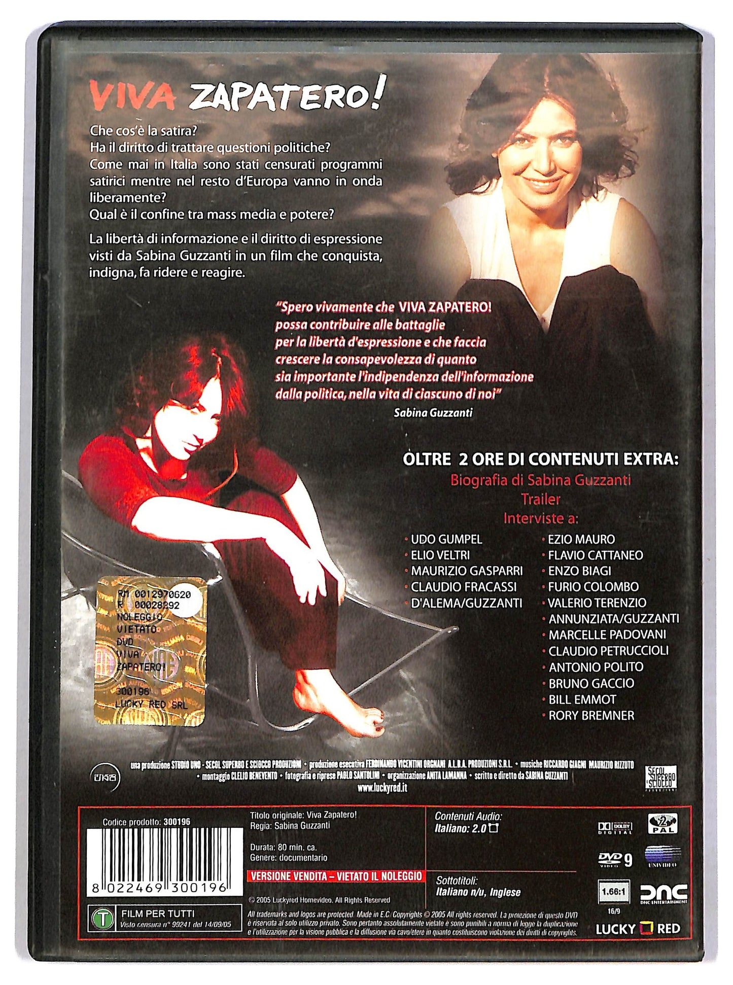 EBOND Viva Zapatero! DVD D785526