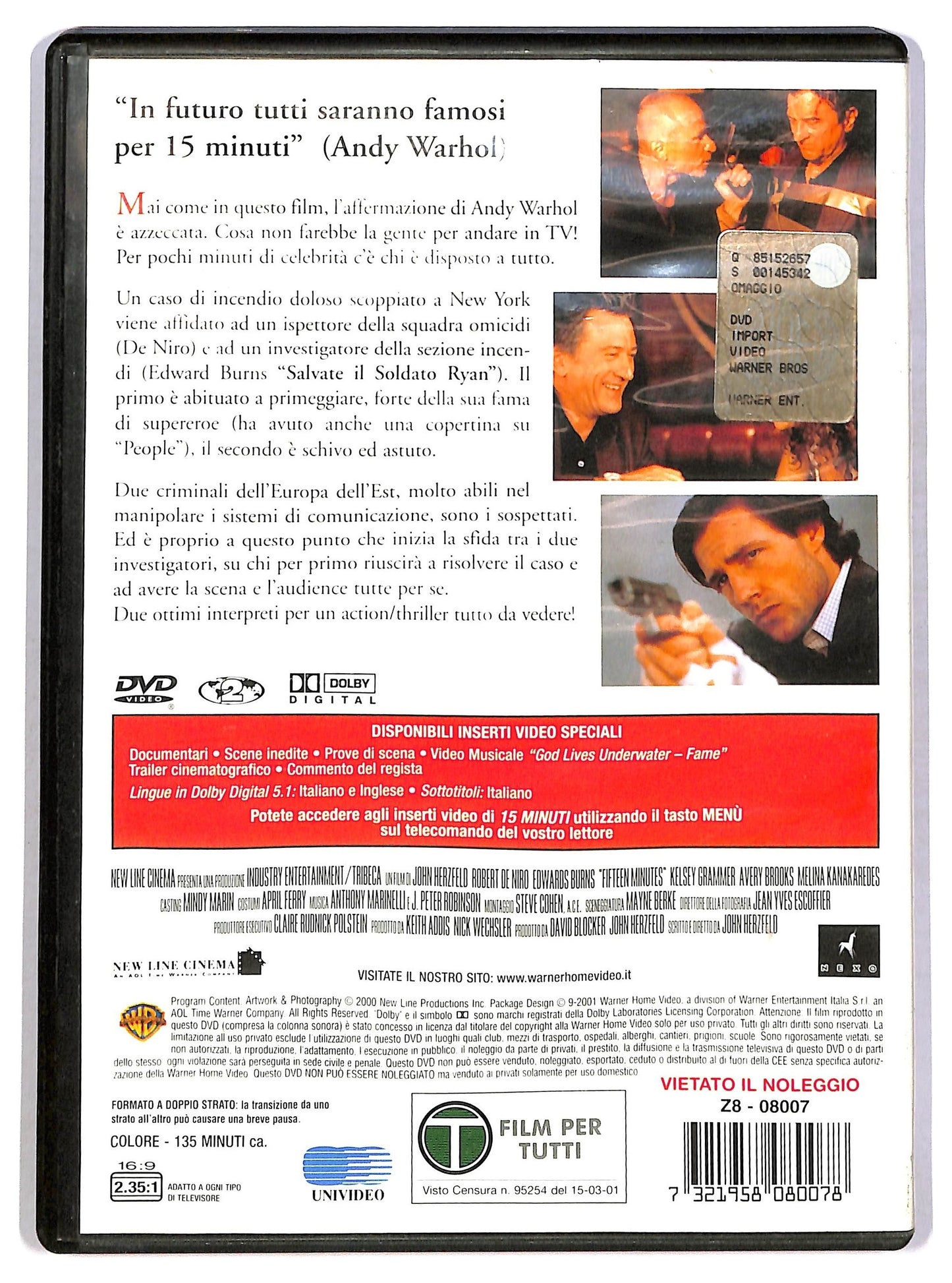 EBOND 15 minuti - Follia omicida a New York DVD D785558