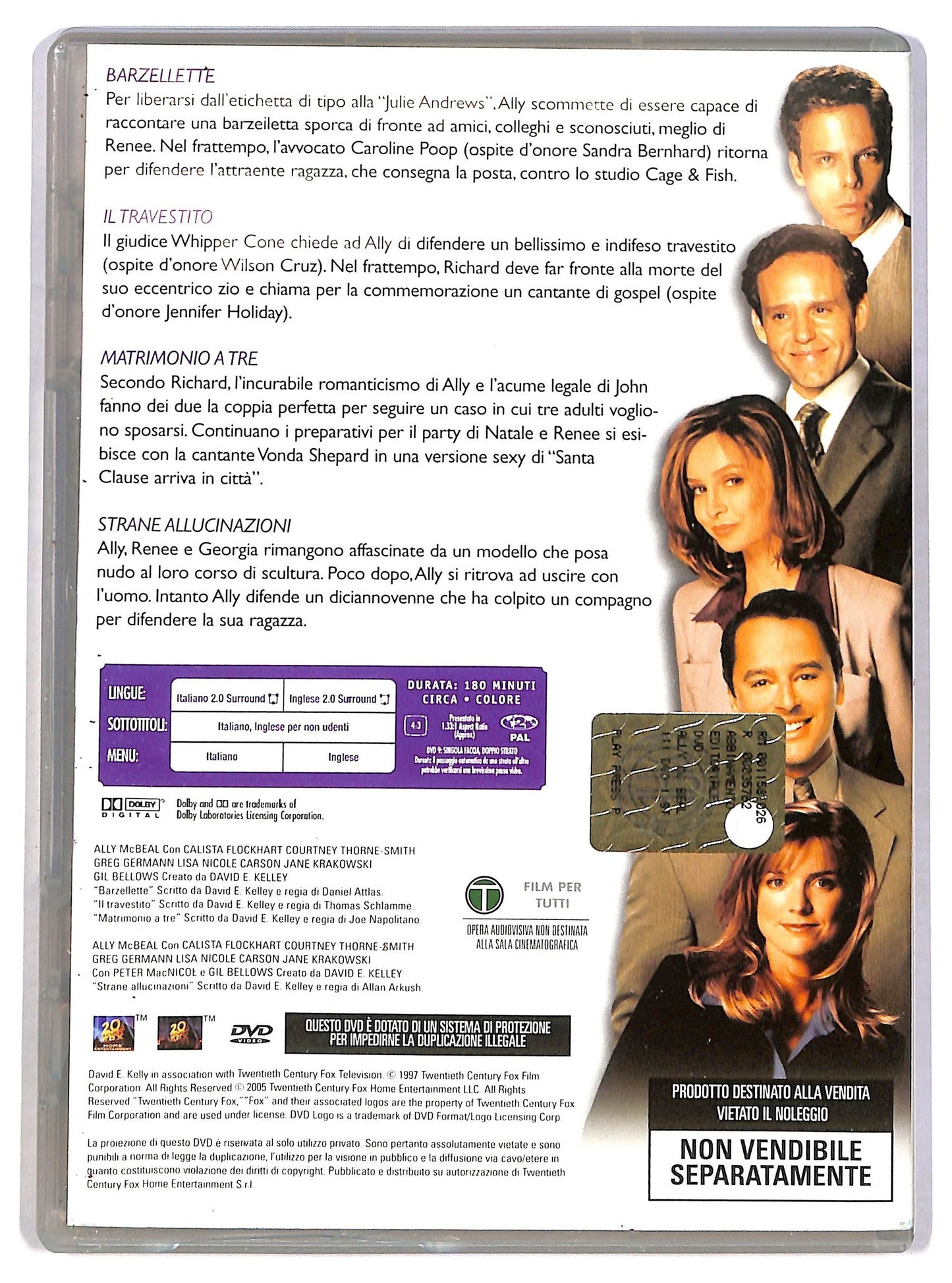 EBOND Ally Mcbeal DVD Stagione Uno disco 3 EDITORIALE DVD D785603
