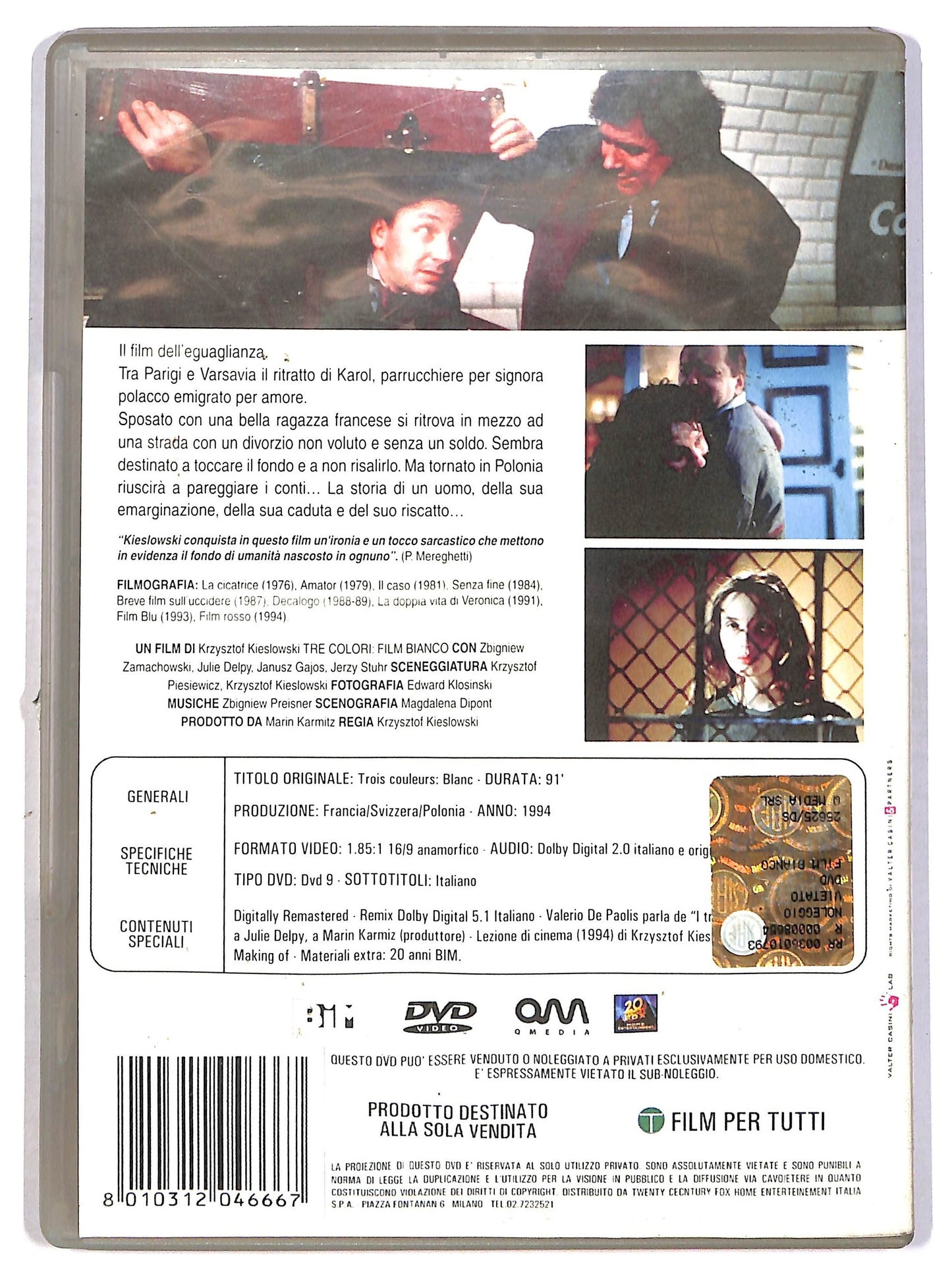 EBOND Tre Colori Film Bianco DVD D785607