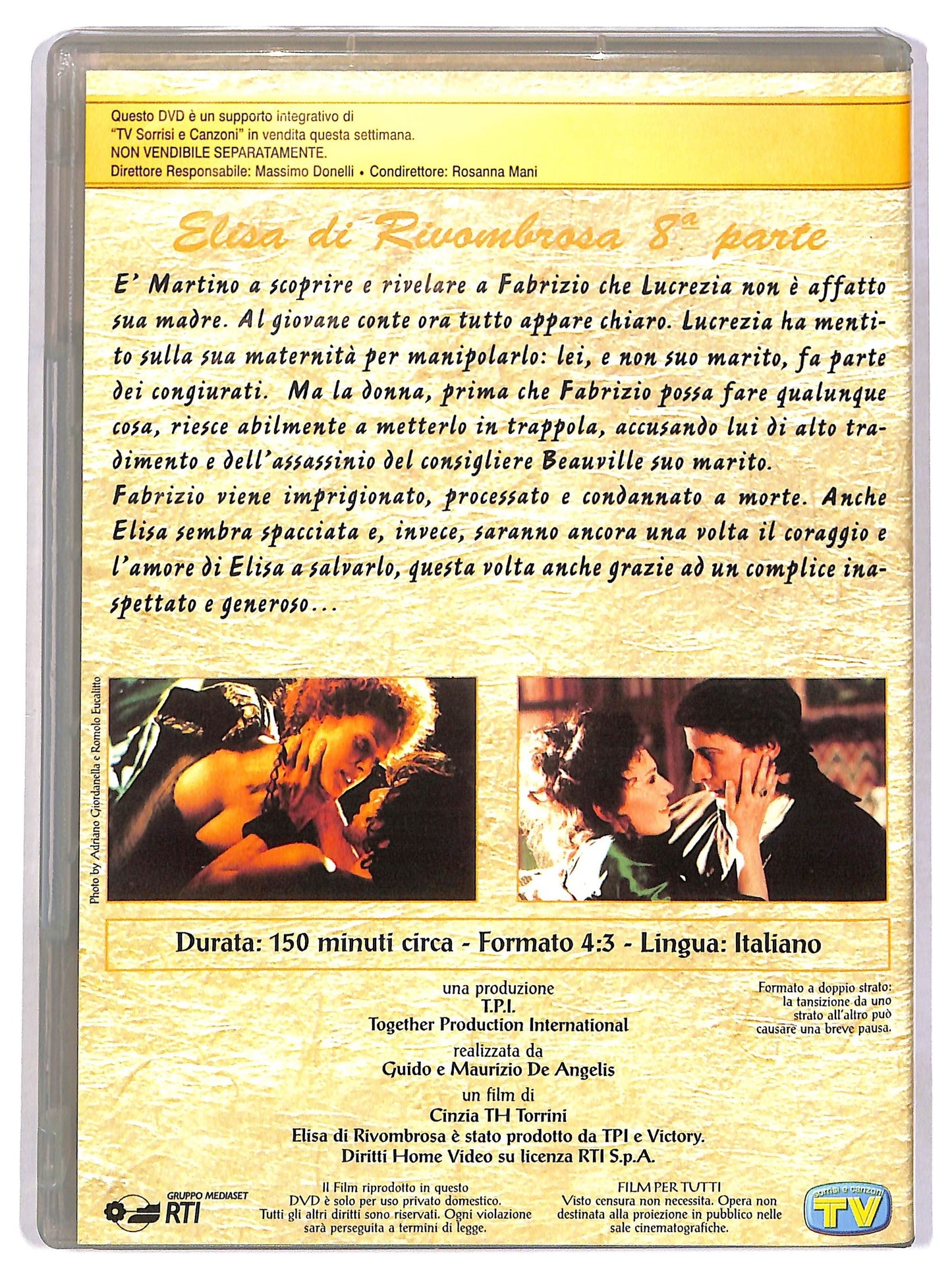 EBOND Elisa di Rivombrosa parte 8 EDITORIALE DVD D785825