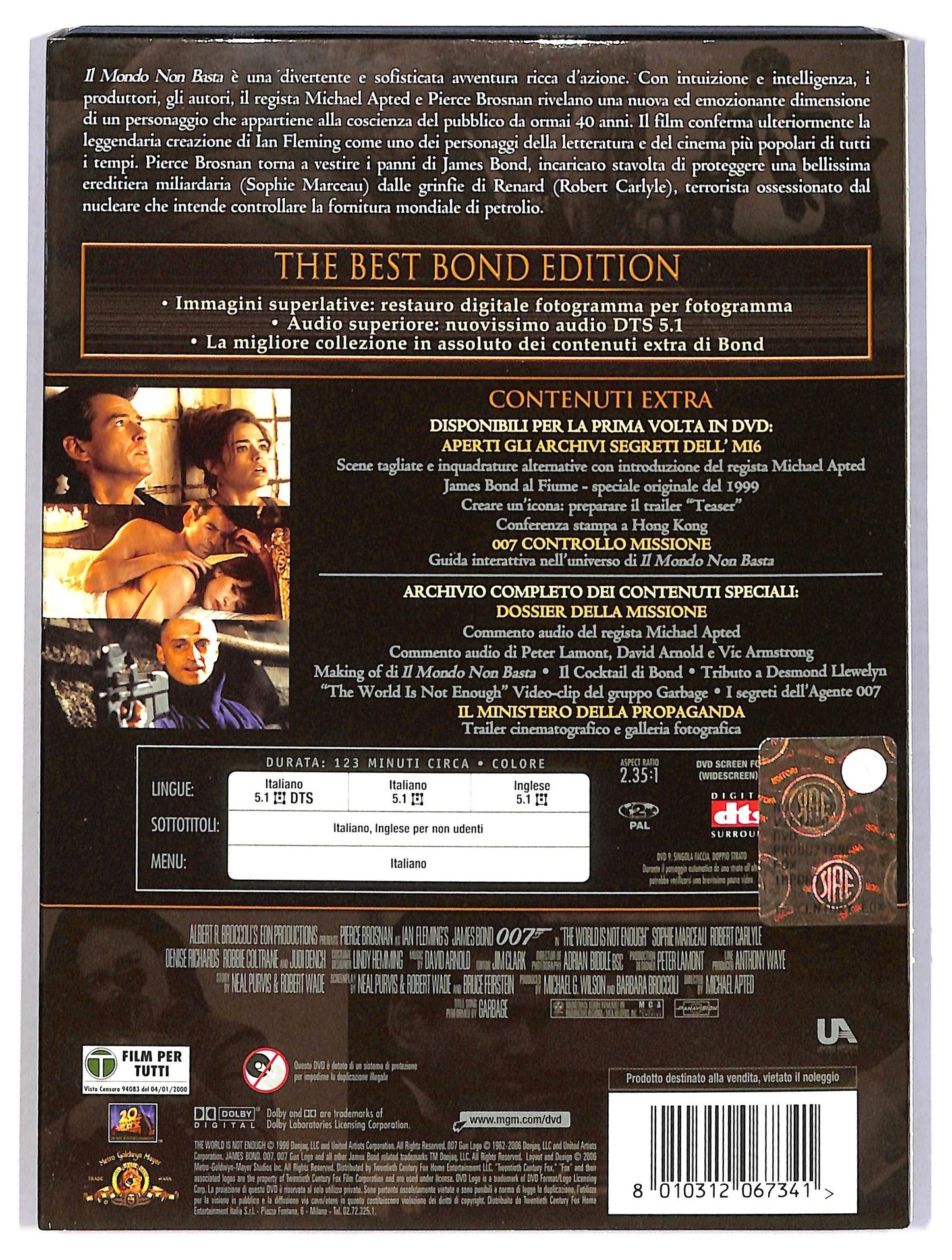 EBOND 007 Il Mondo non basta (2 dischi) DVD D785851