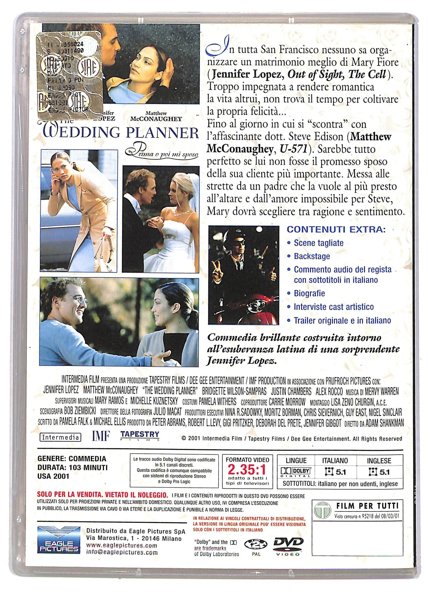 EBOND The Wedding Planner EDITORIALE DVD D785908