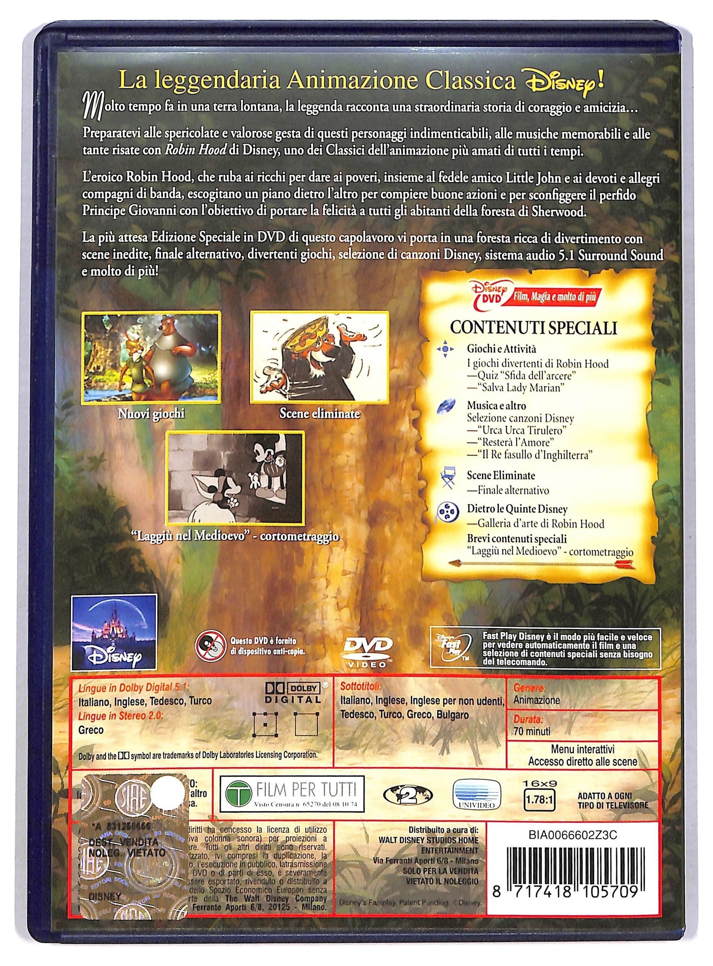 EBOND Robin Hood EDIZIONE SPECIALE DVD D785941