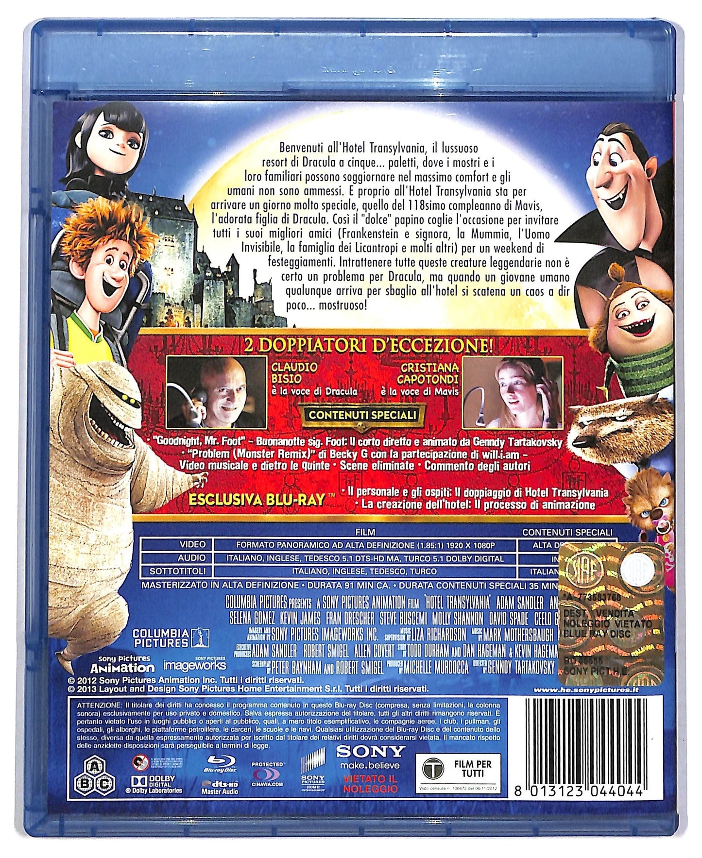 EBOND Hotel Transylvania BLURAY BLURAY BLURAY D786164