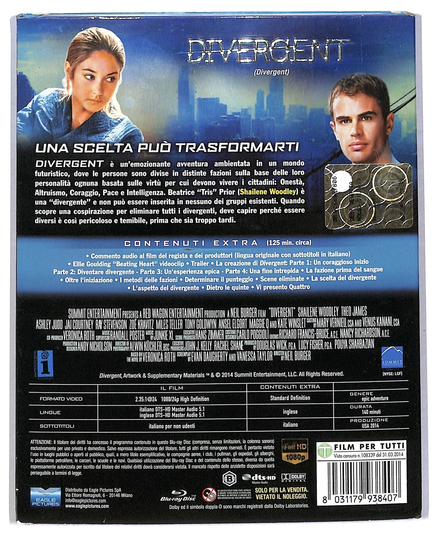EBOND Divergent (Special Edition) BLURAY D786202