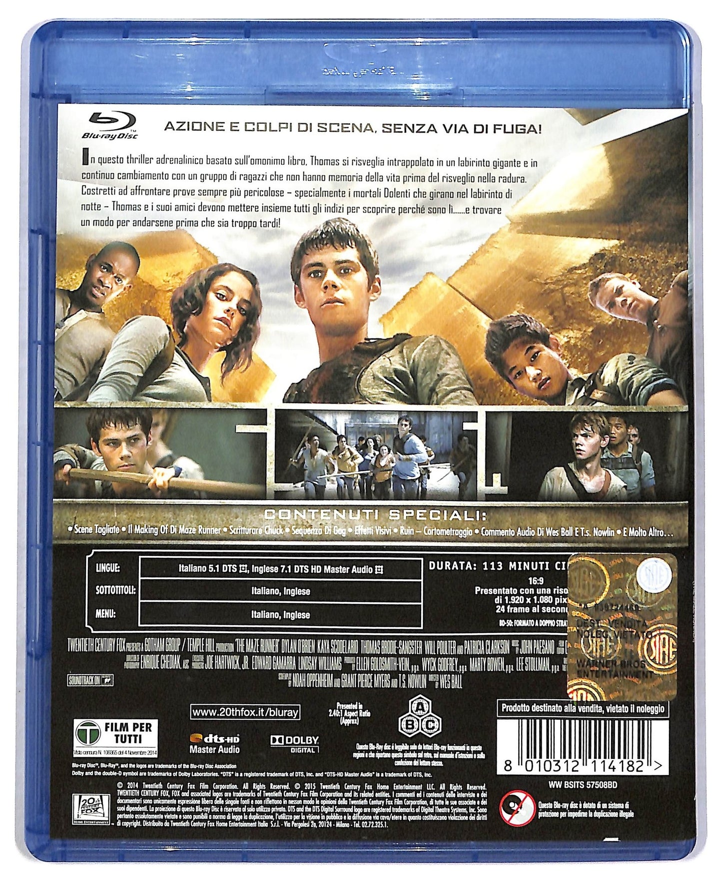EBOND Maze Runner. Il Labirinto BLURAY D786246