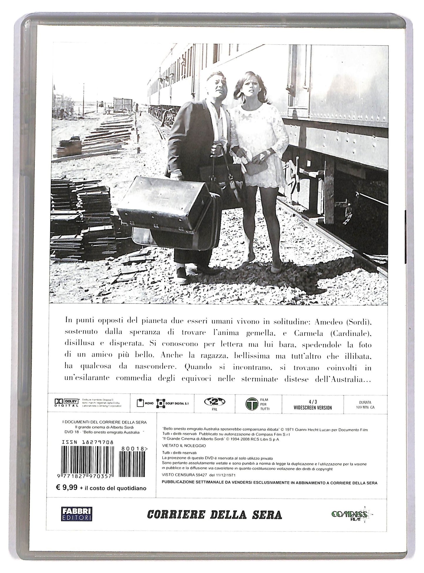 EBOND Alberto Sordi Vol.18 - Bello, onesto, emigrato... EDITORIALE DVD D786444