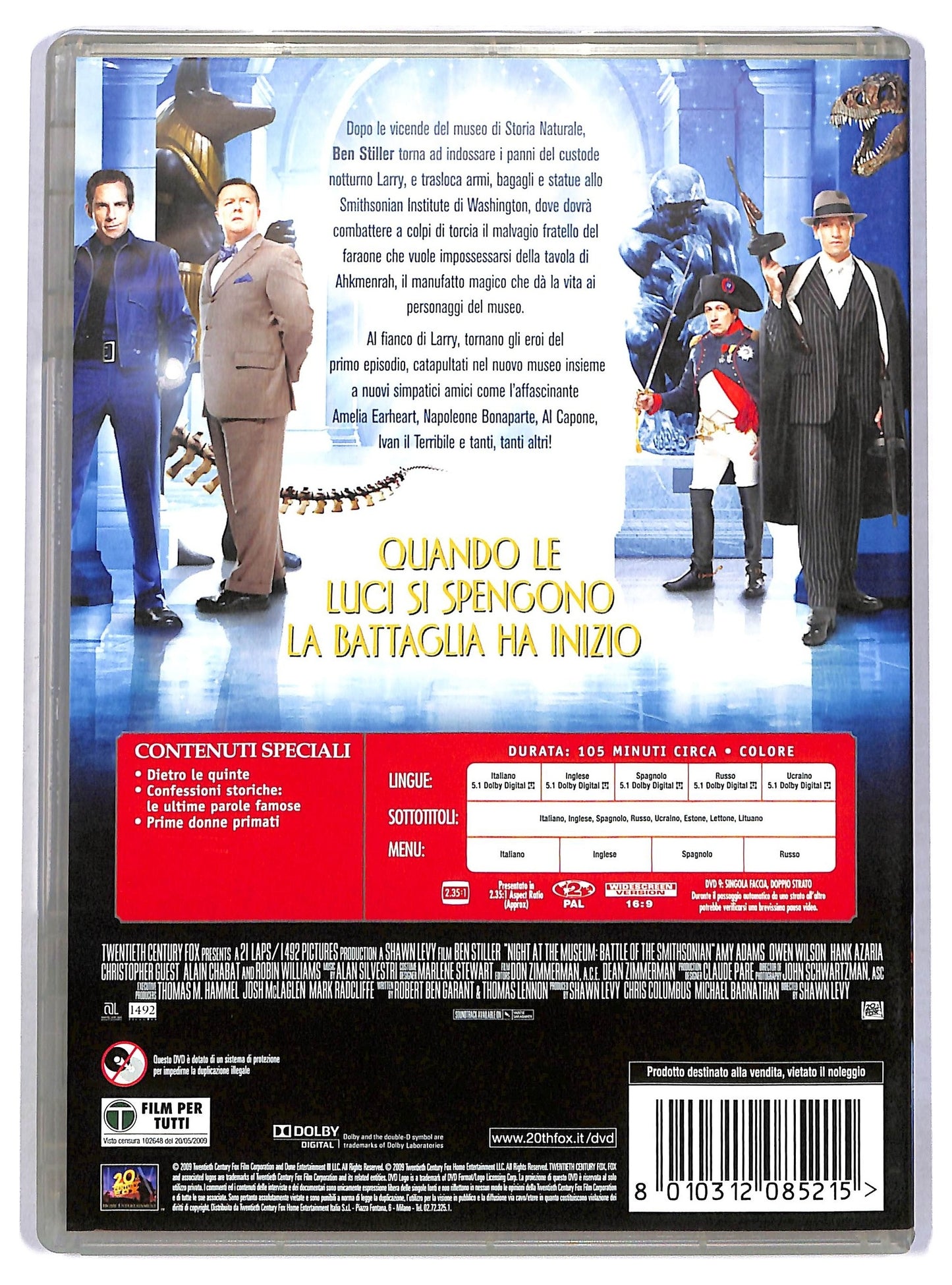 EBOND Una notte al museo 2 - La fuga DVD D786615