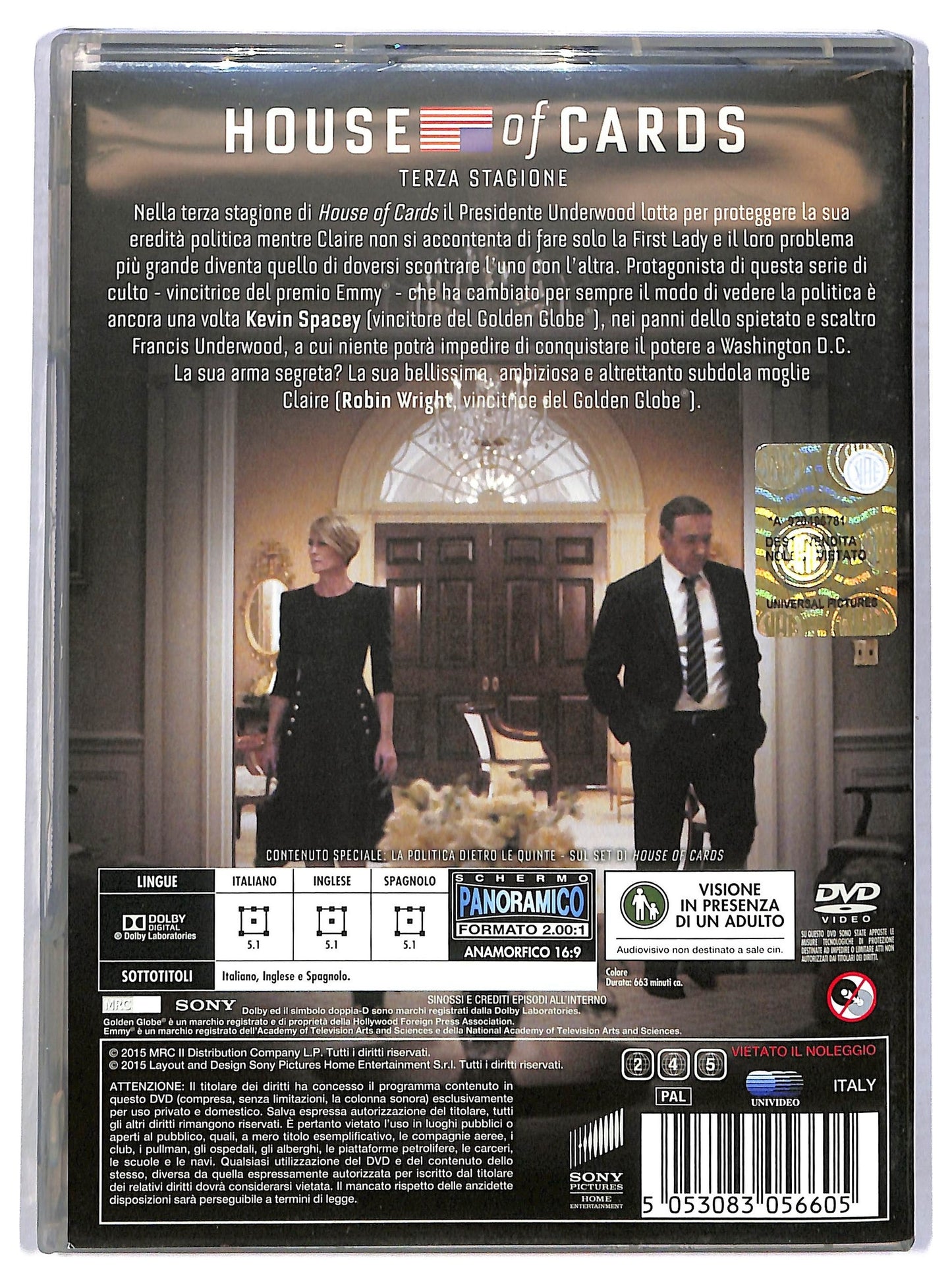 EBOND House of Cards - stagione 3 DVD D786634