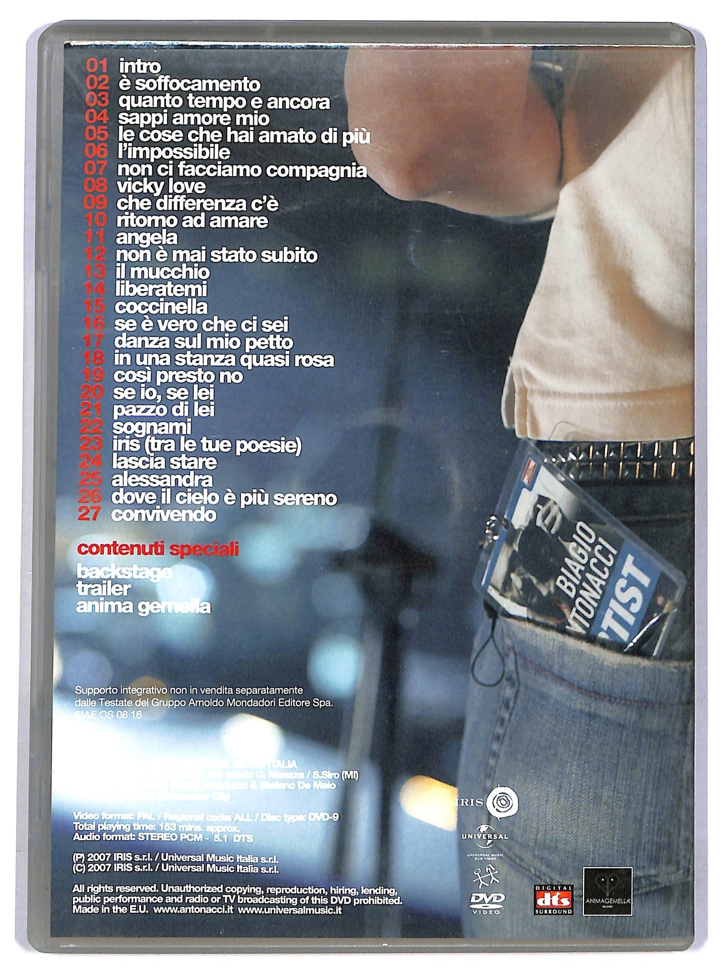 EBOND Biagio Antonacci - San Siro 2007 EDITORIALE DVD D786750
