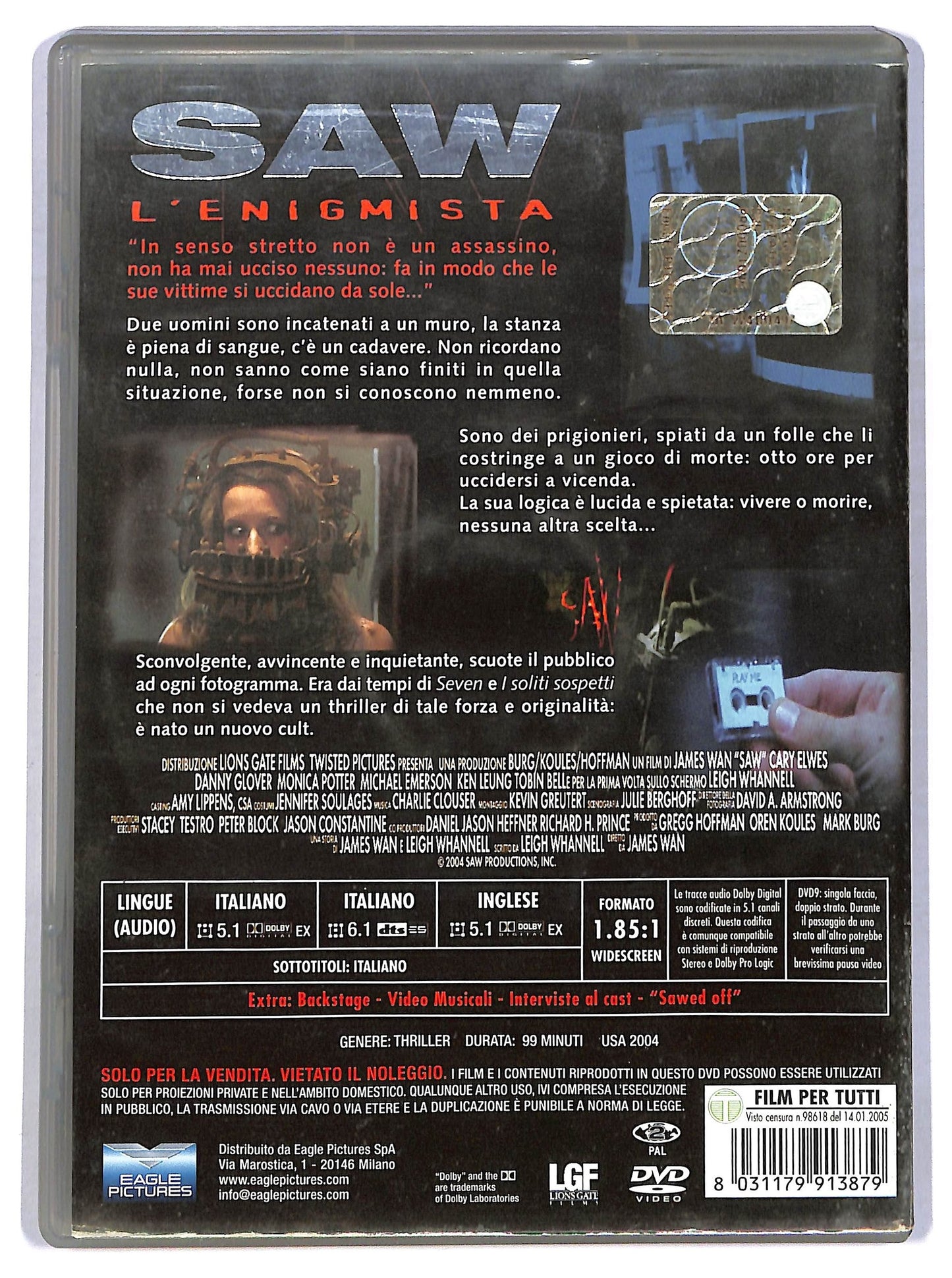 EBOND Saw L'enigmista DVD D786819