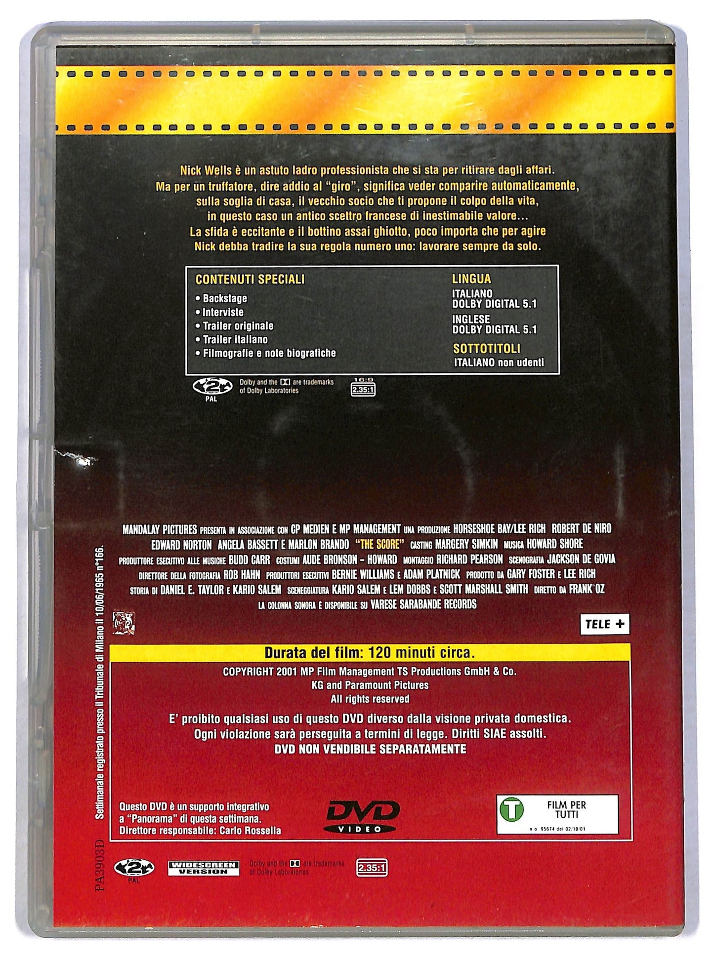 EBOND The Score EDITORIALE DVD D786839