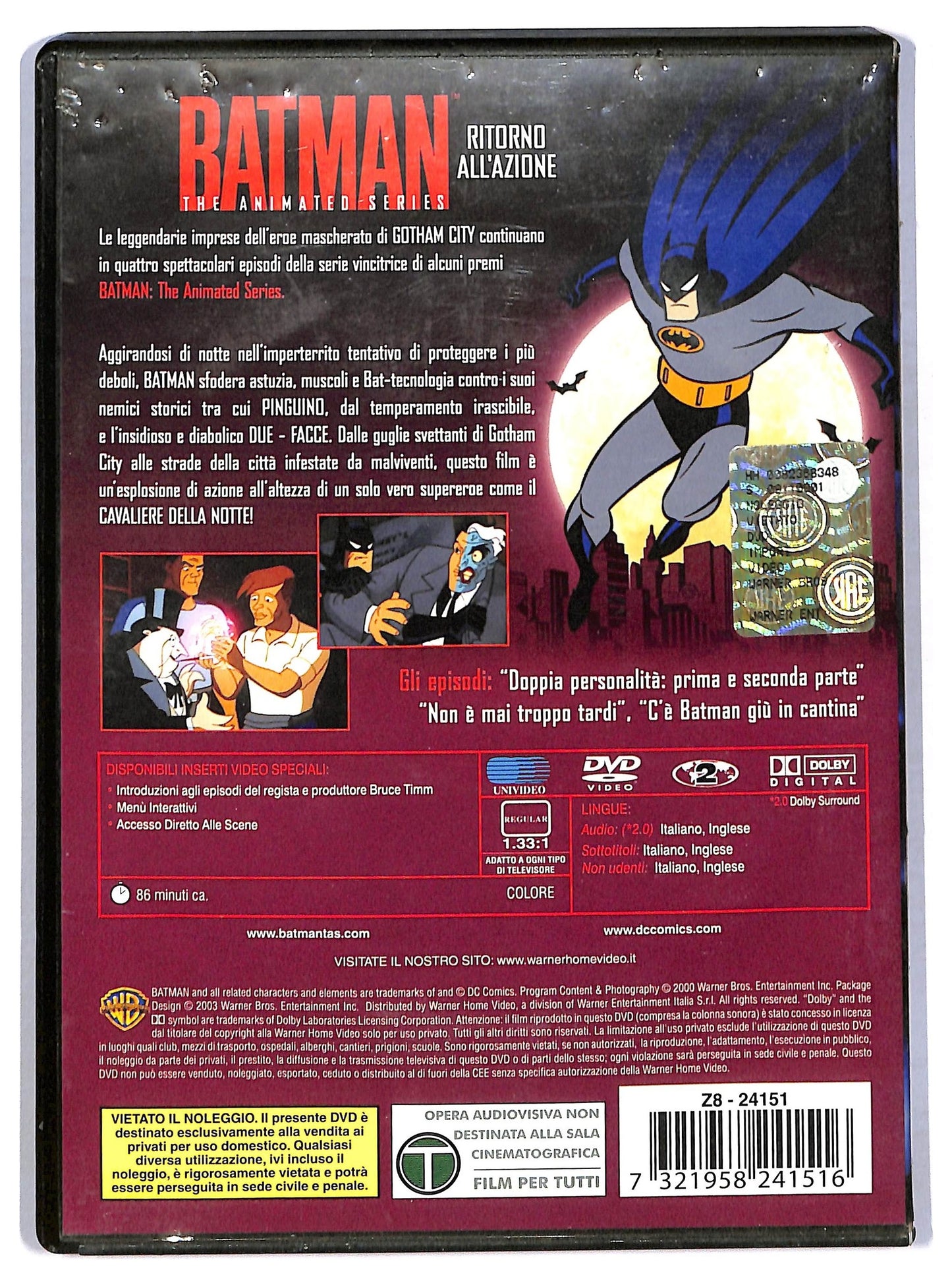 EBOND Batman - The animated series vol 3 DVD D786949