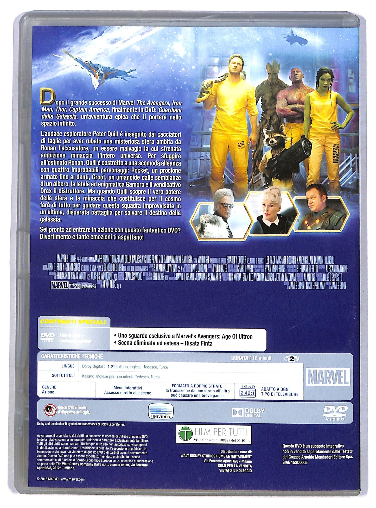EBOND Guardiani della Galassia EDITORIALE DVD D786954