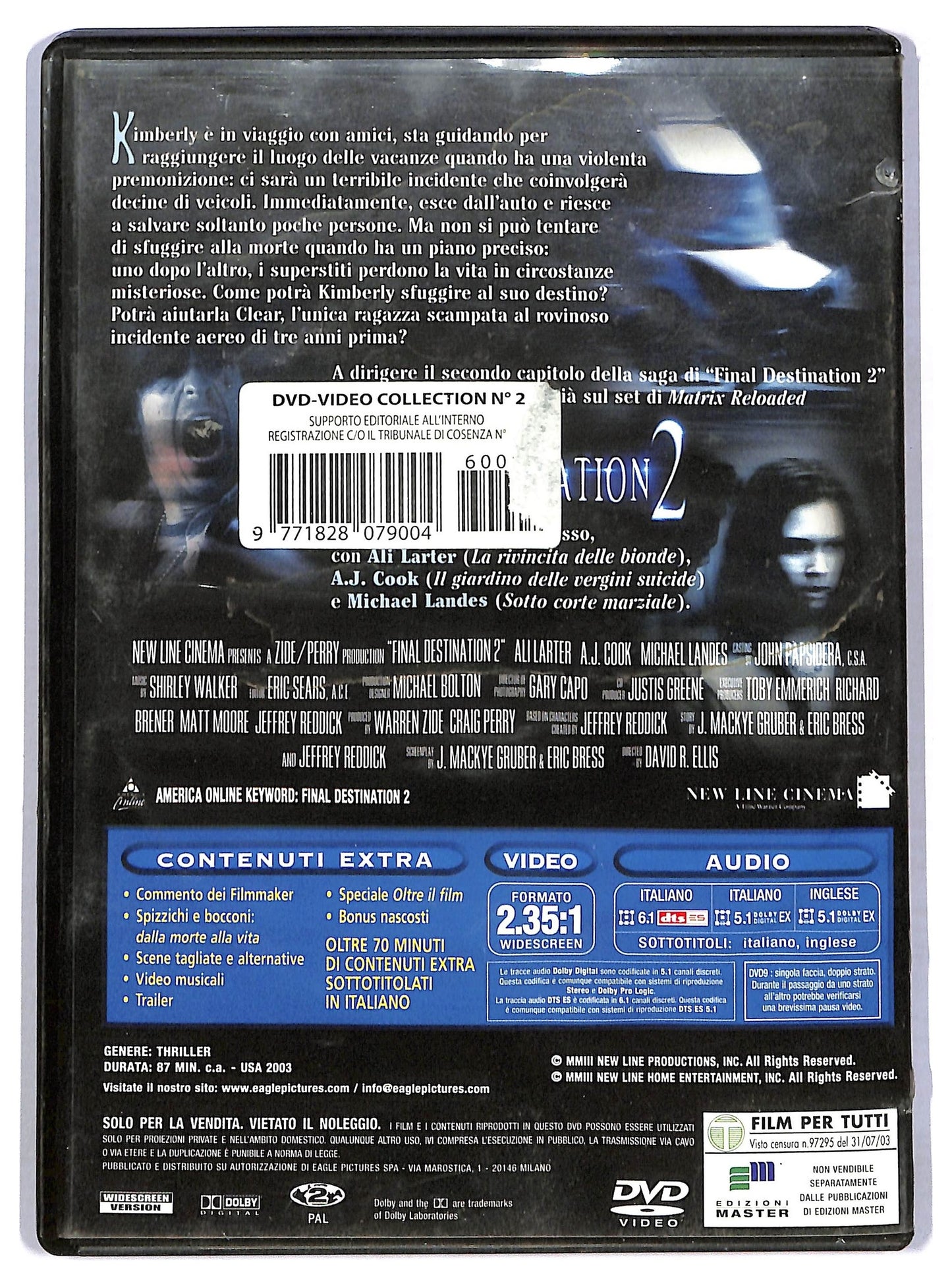 EBOND Final Destination 2 EDITORIALE DVD D787027