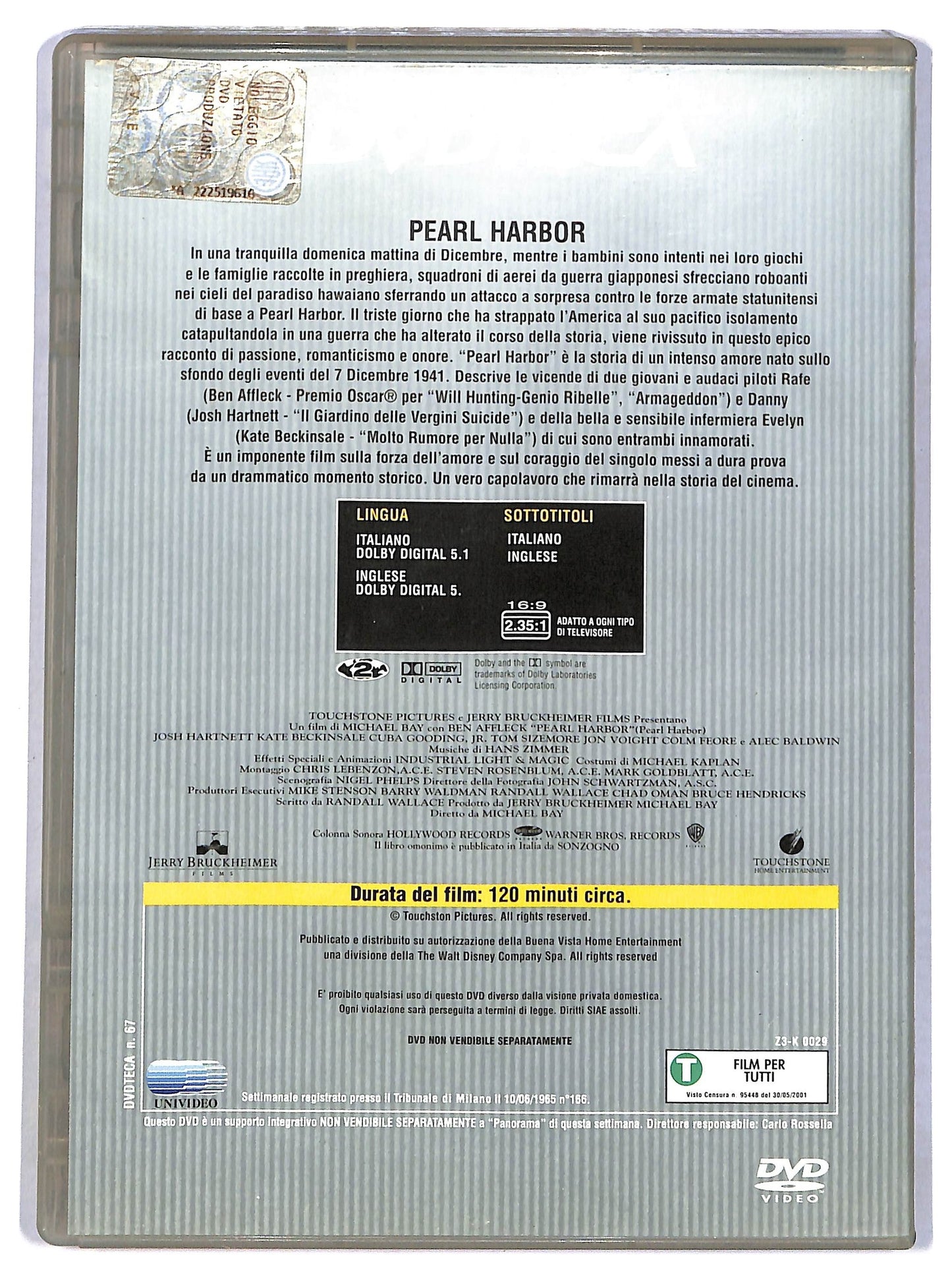 EBOND Pearl Harbor EDITORIALE DVD D787060
