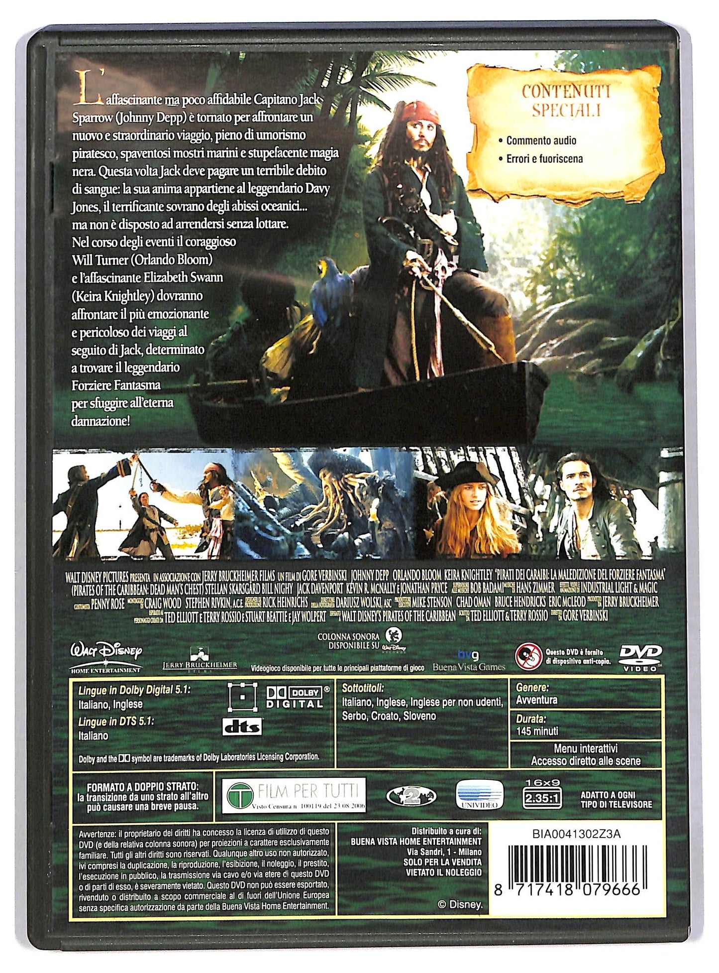 EBOND Pirati dei caraibi la maledizione del forziere fantasma DVD D787221