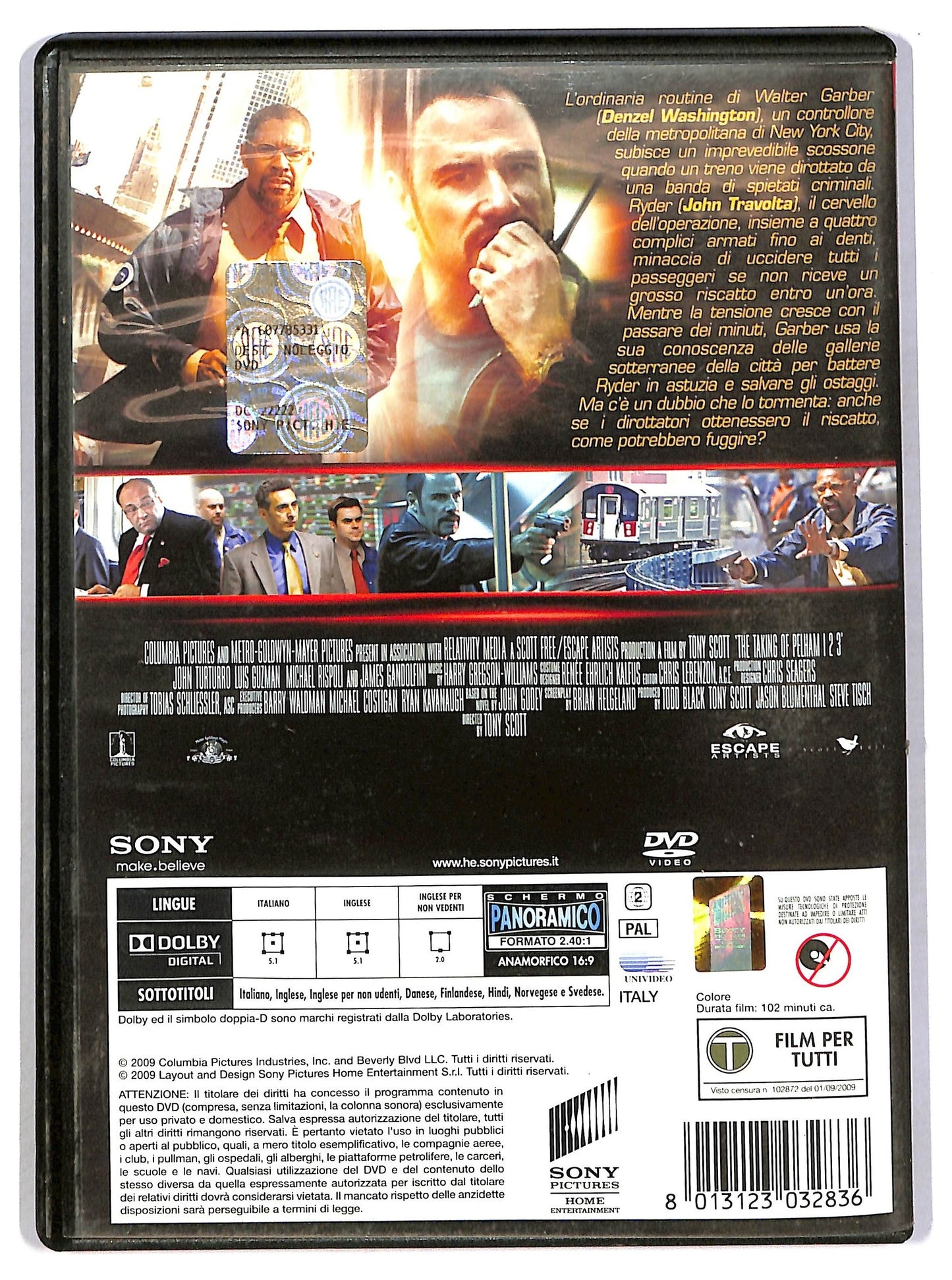 EBOND Pelham 123 DVD Ex Noleggio D787252