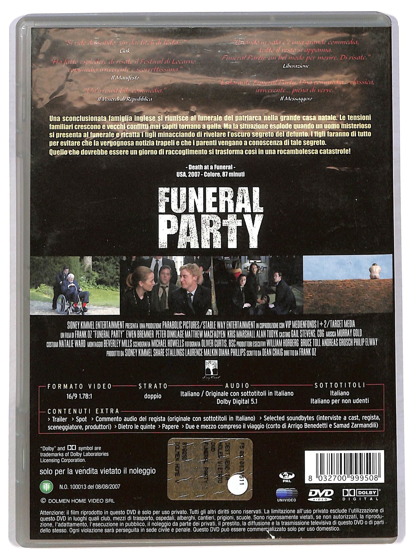 EBOND funeral party DVD D787260