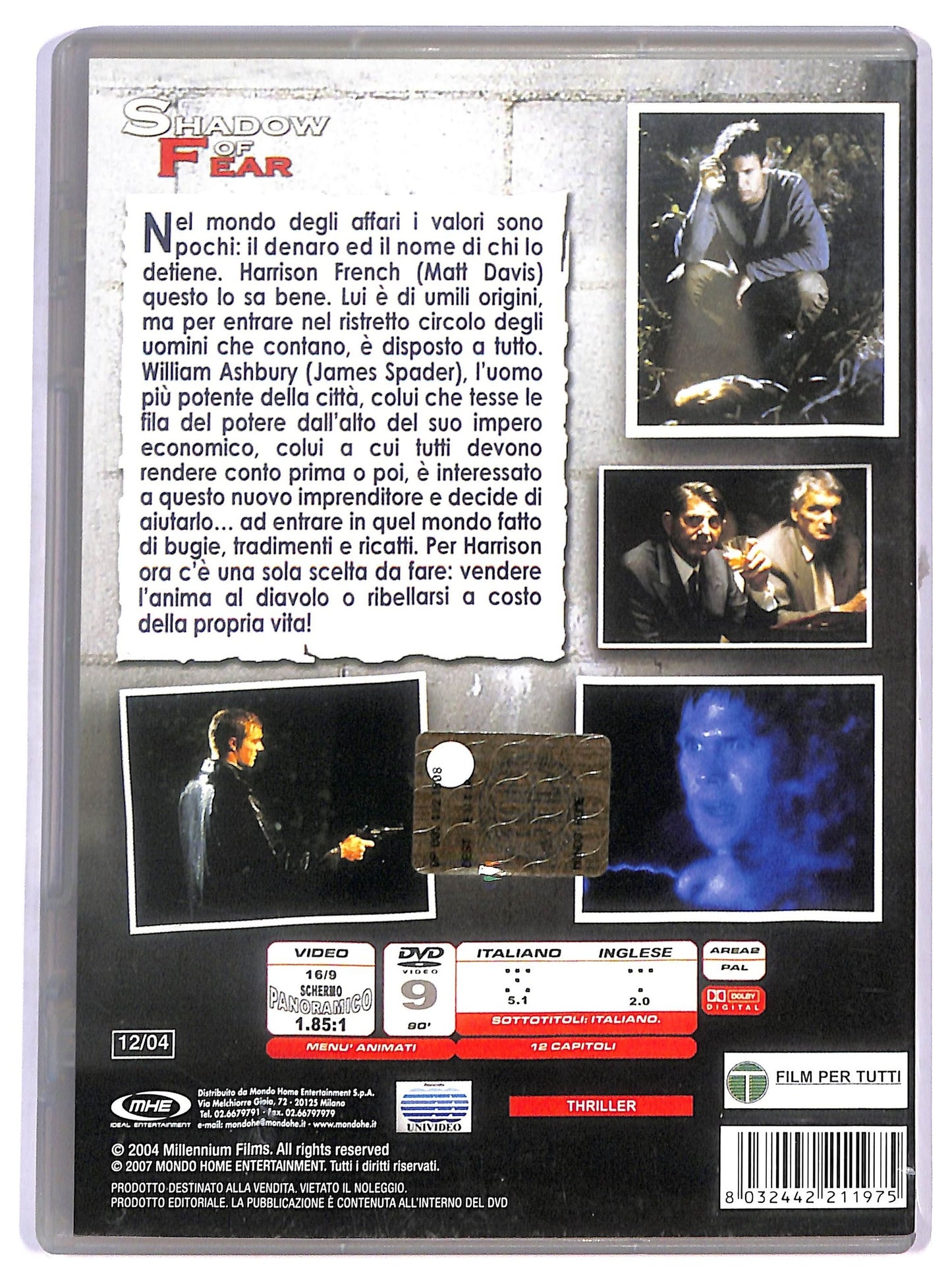 EBOND shadow of fear DVD D787303