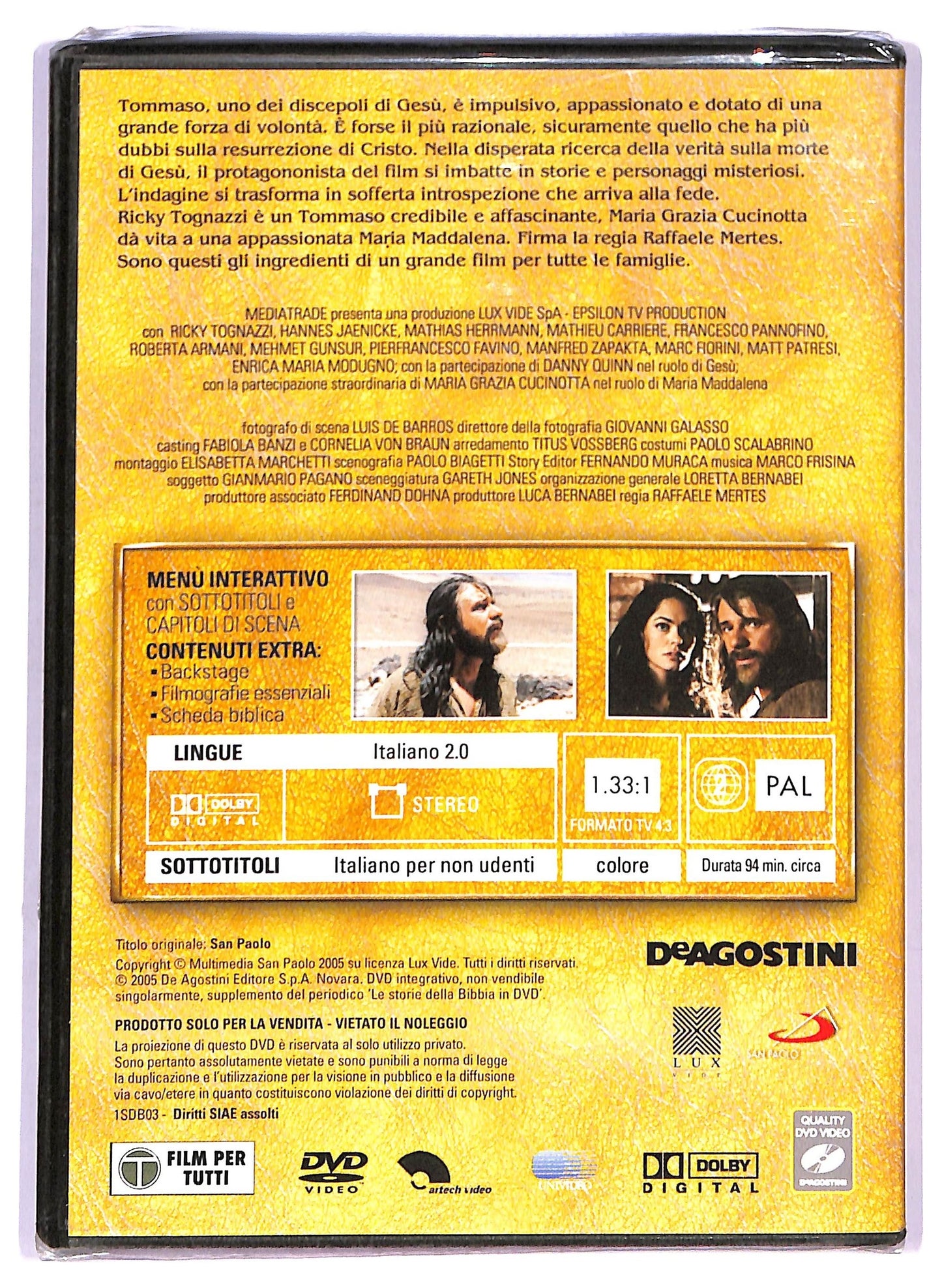 EBOND Tommaso (2001) EDITORIALE DVD D787516
