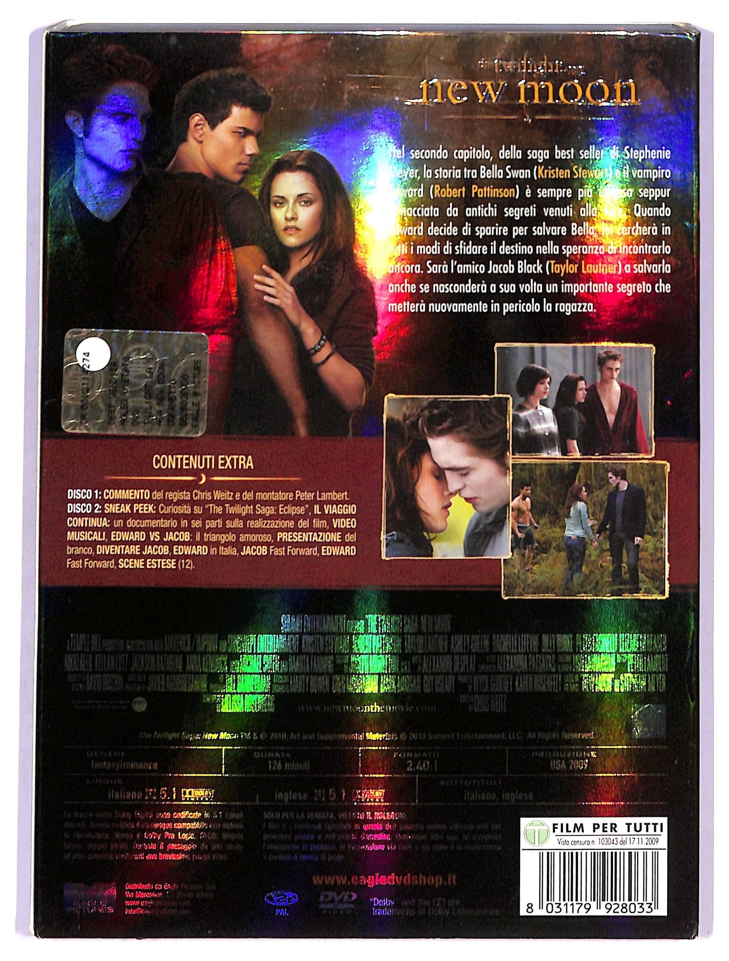 EBOND The Twilight saga : New moon EDIZIONE SPECIALE 2dischi DVD D787521