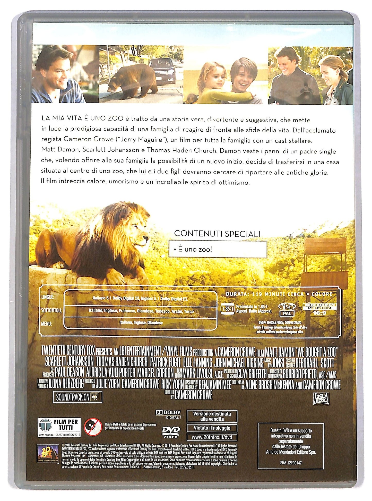 EBOND La mia vita e uno zoo EDITORIALE DVD D787625