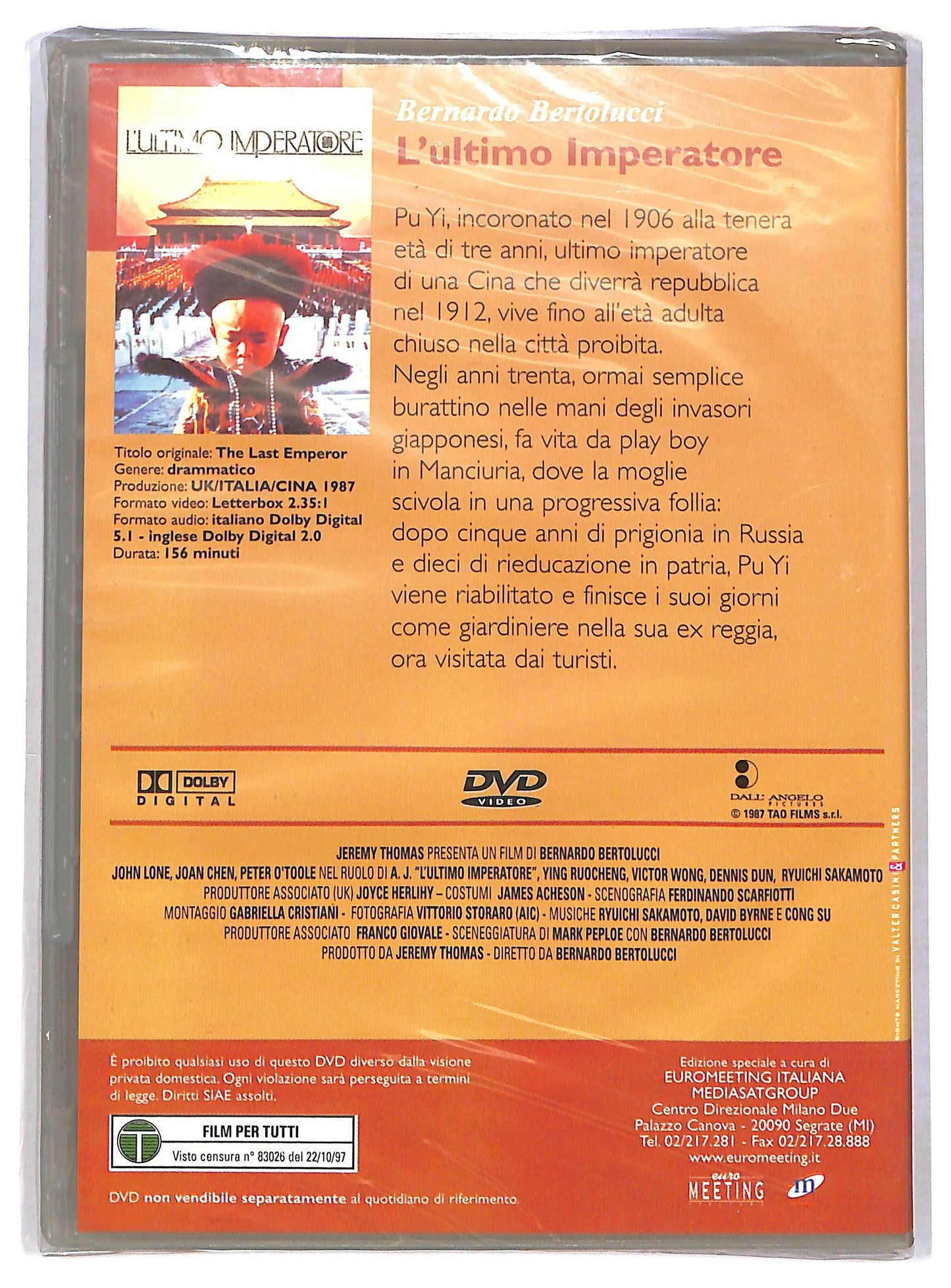 EBOND L'ultimo imperatore EDITORIALE DVD D787708