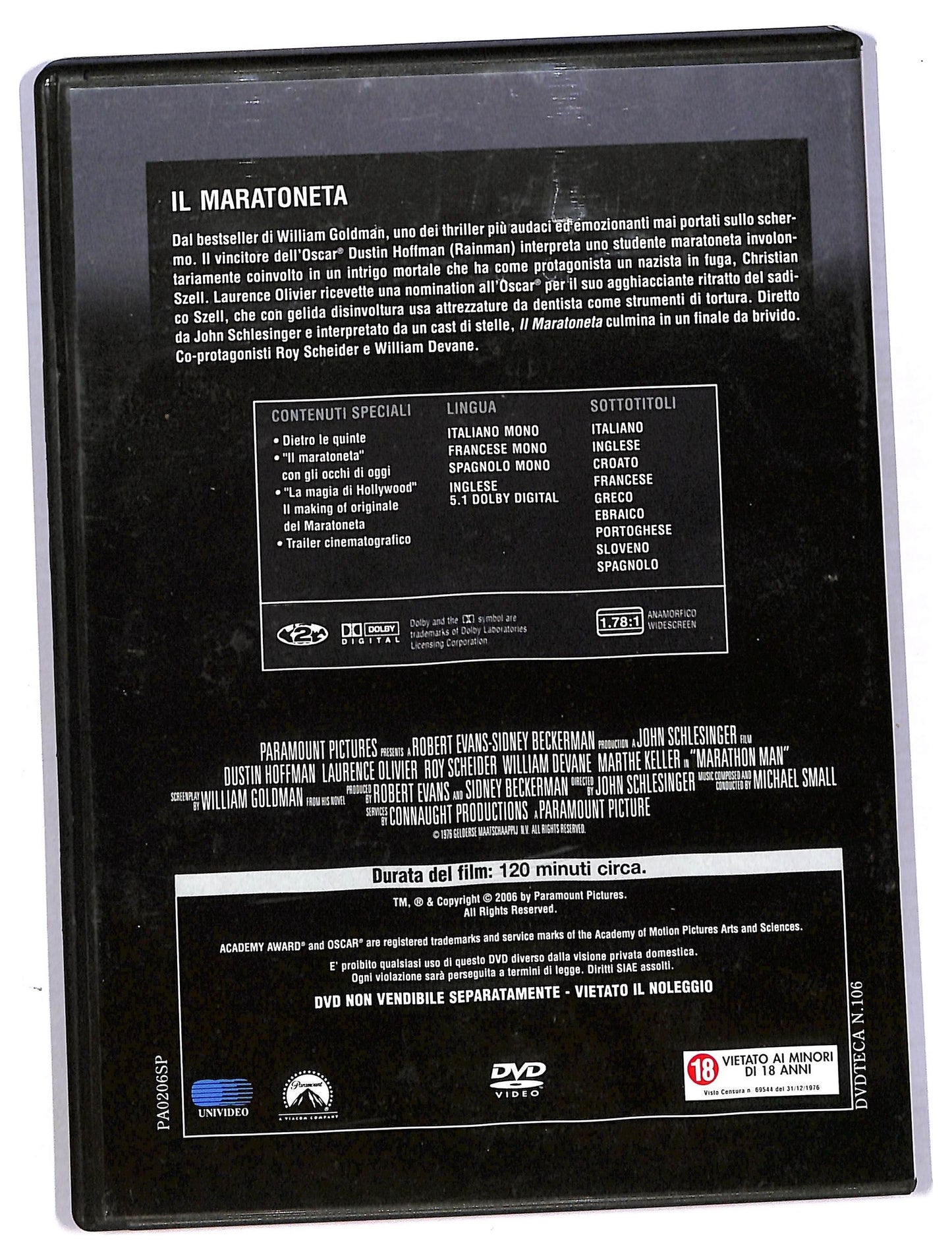 EBOND Il maratoneta EDITORIALE DVD D787809