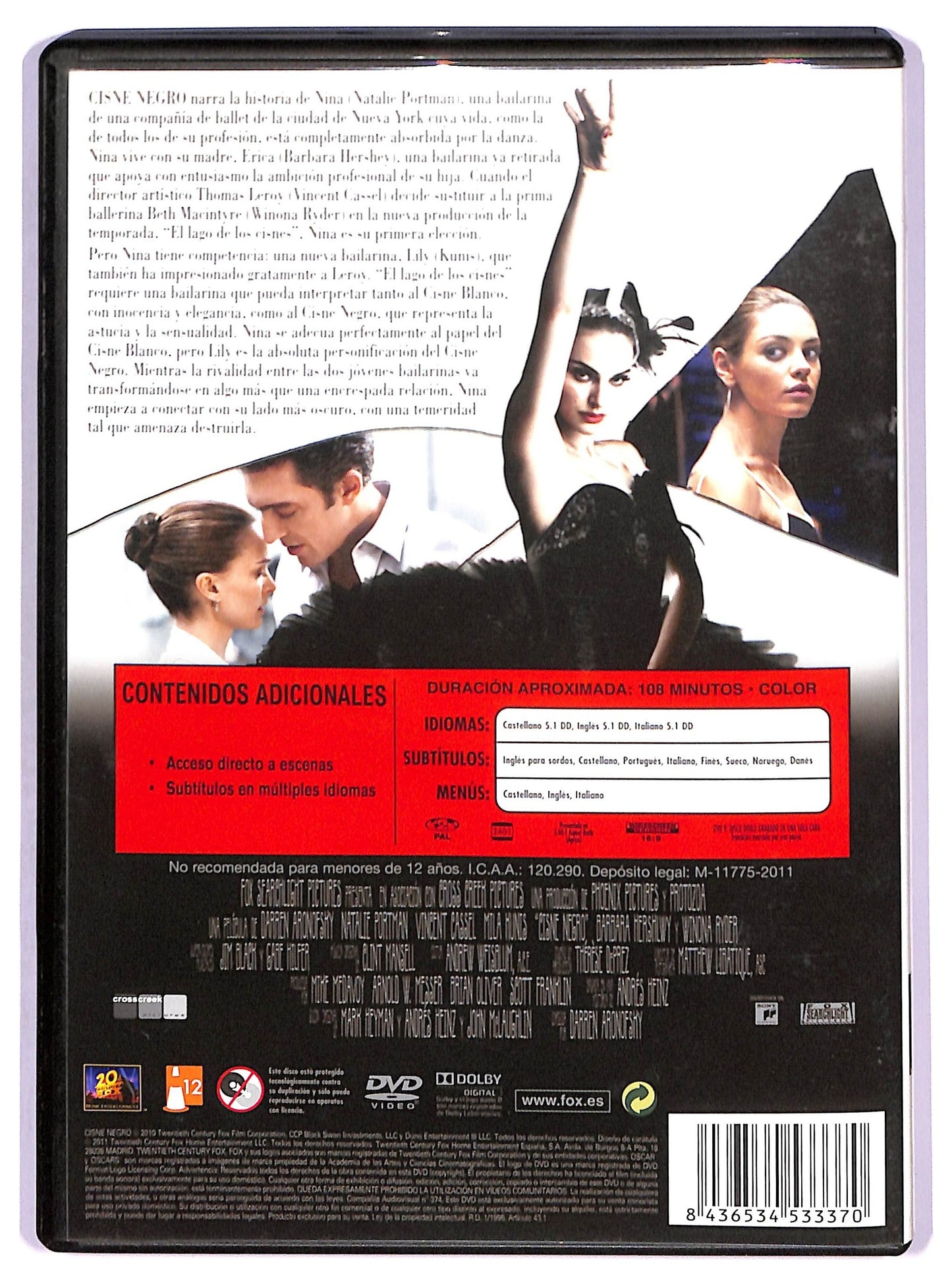 EBOND Cisne Negro DVD D788153