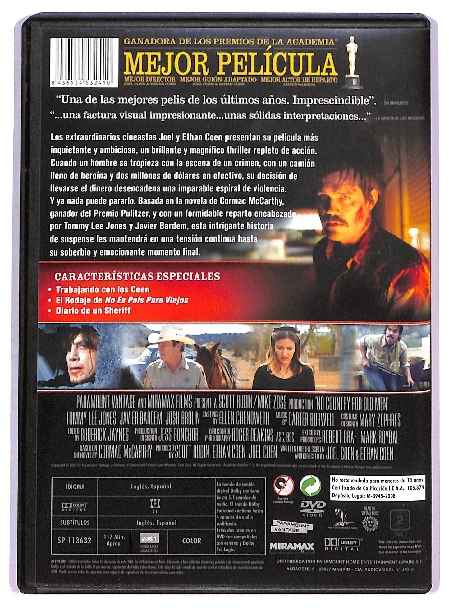 EBOND No es pais para viejos - no ita DVD D788233
