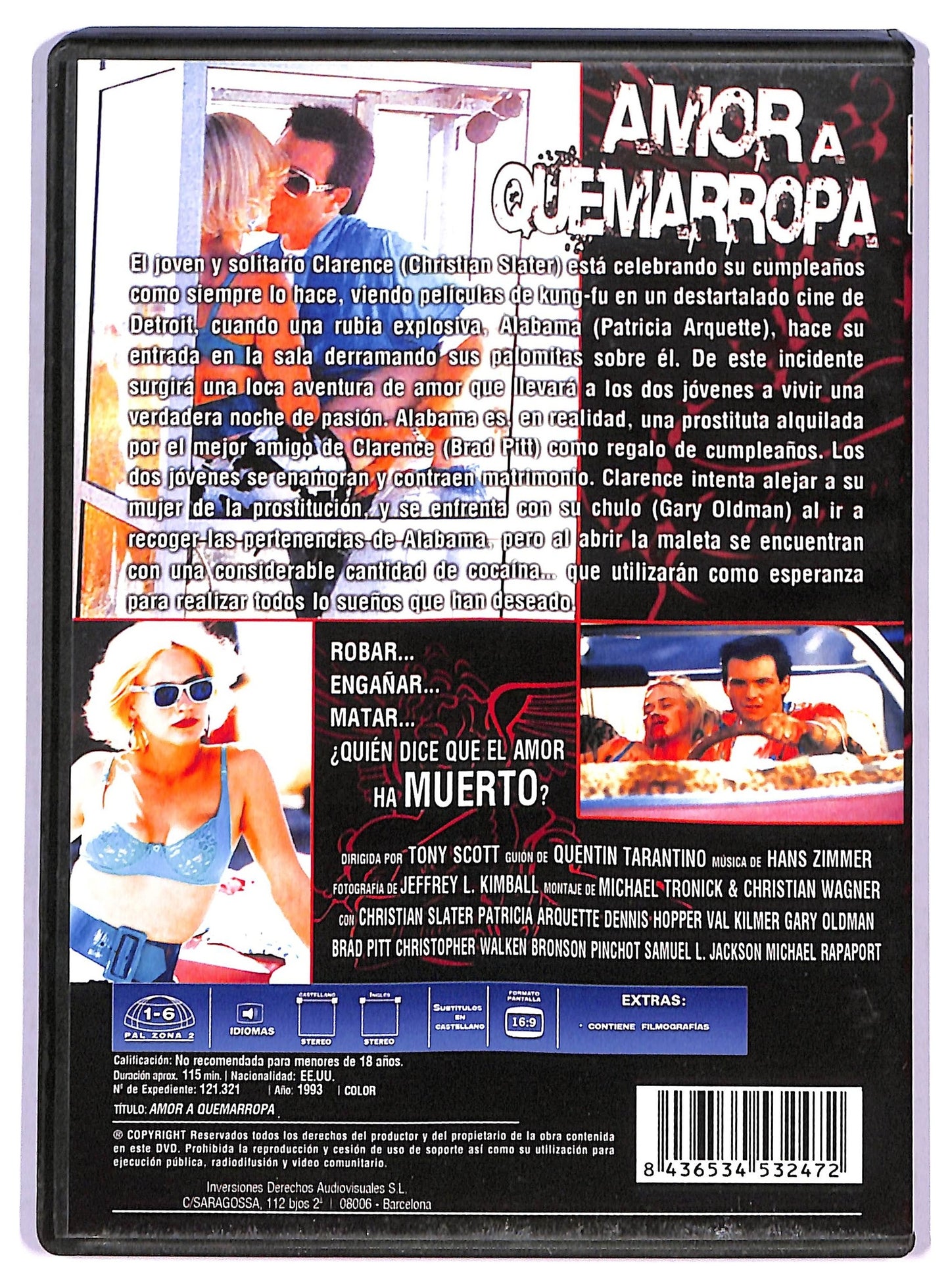 EBOND Amor a quemarropa EDIZIONE SPAGNA DVD D788326