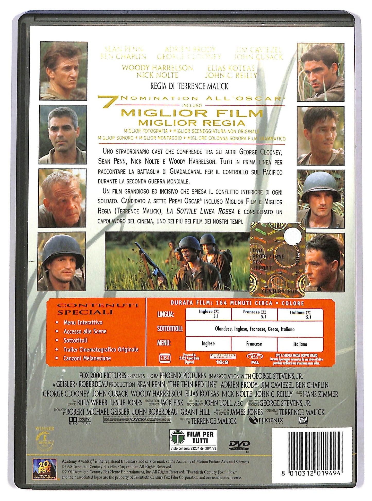 EBOND La Sottile Linea Rossa DVD D788451