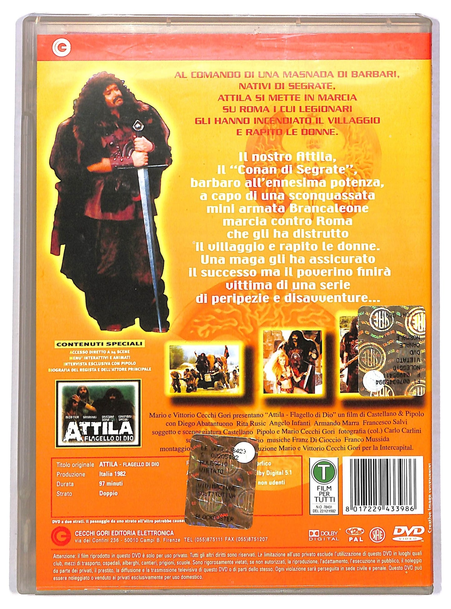 EBOND Attila flagello di Dio EDITORIALE DVD D788548