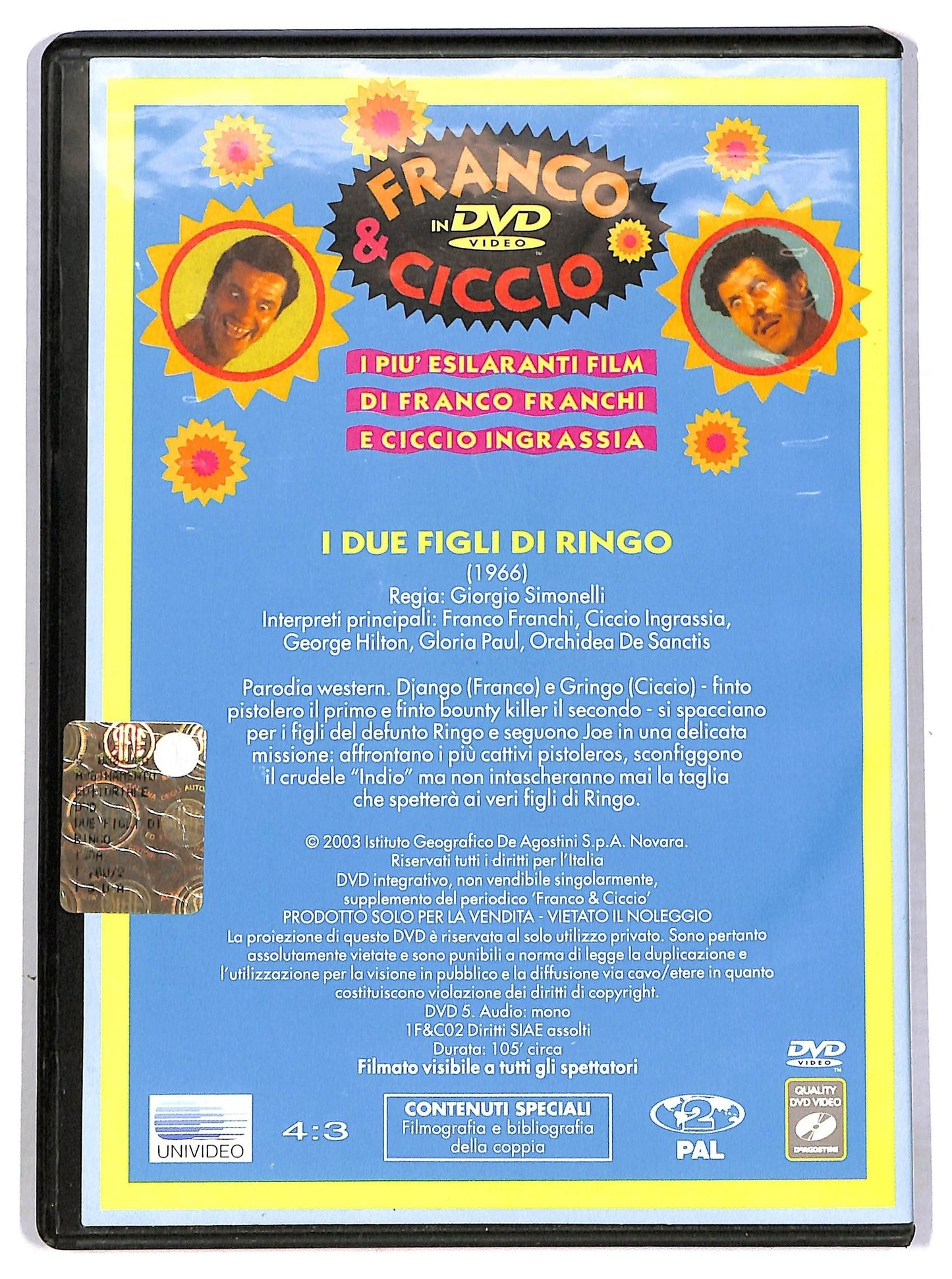 EBOND Franco e Ciccio - I Due Figli Di Ringo DVD Editoriale D788634