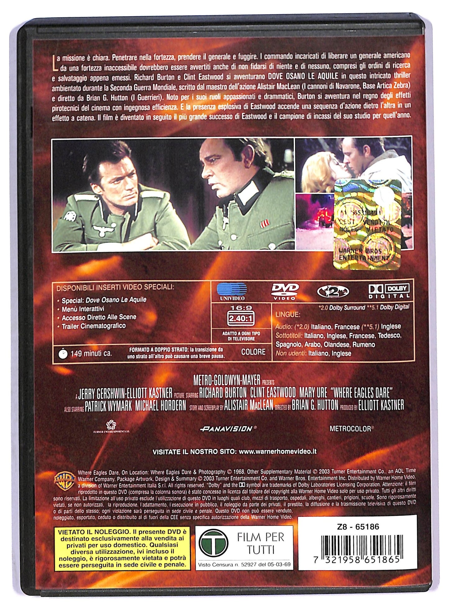 EBOND dove osano le aquile DVD D788719