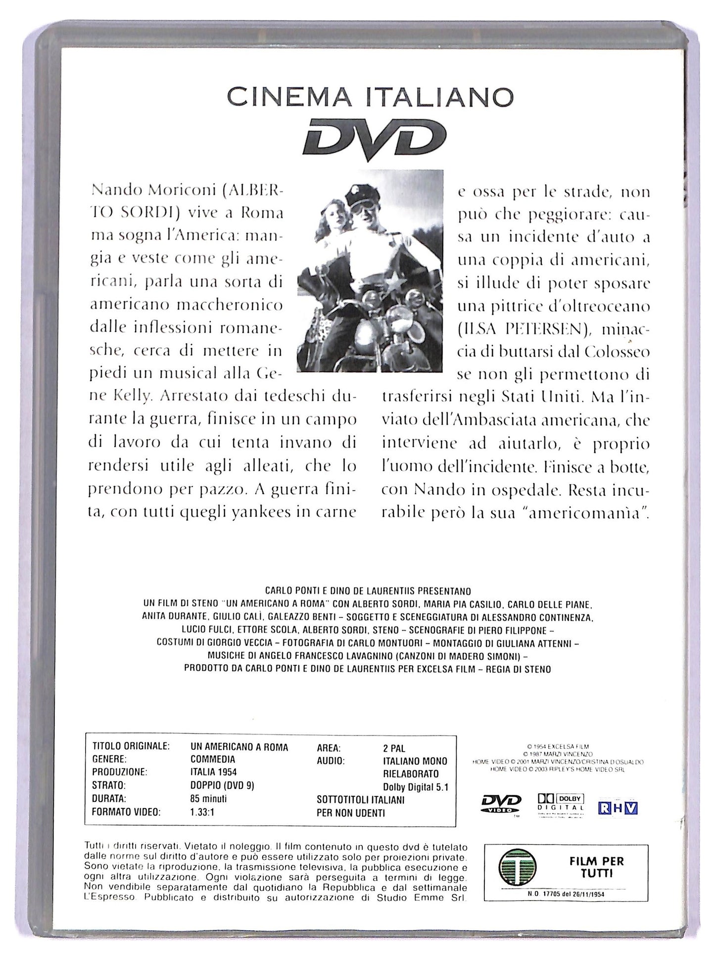EBOND Un americano a Roma EDITORIALE DVD D788739