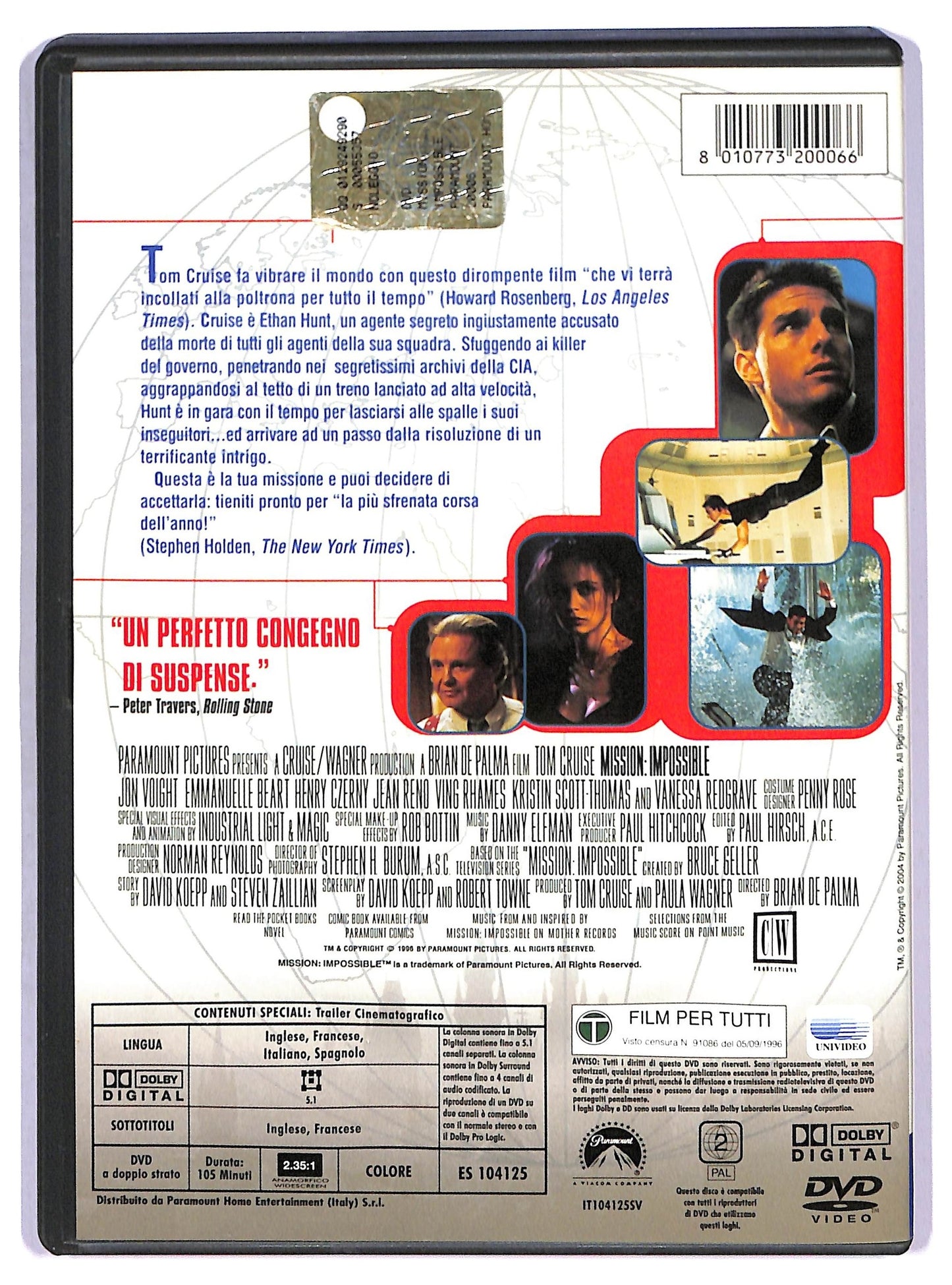 EBOND mission impossible DVD D788752