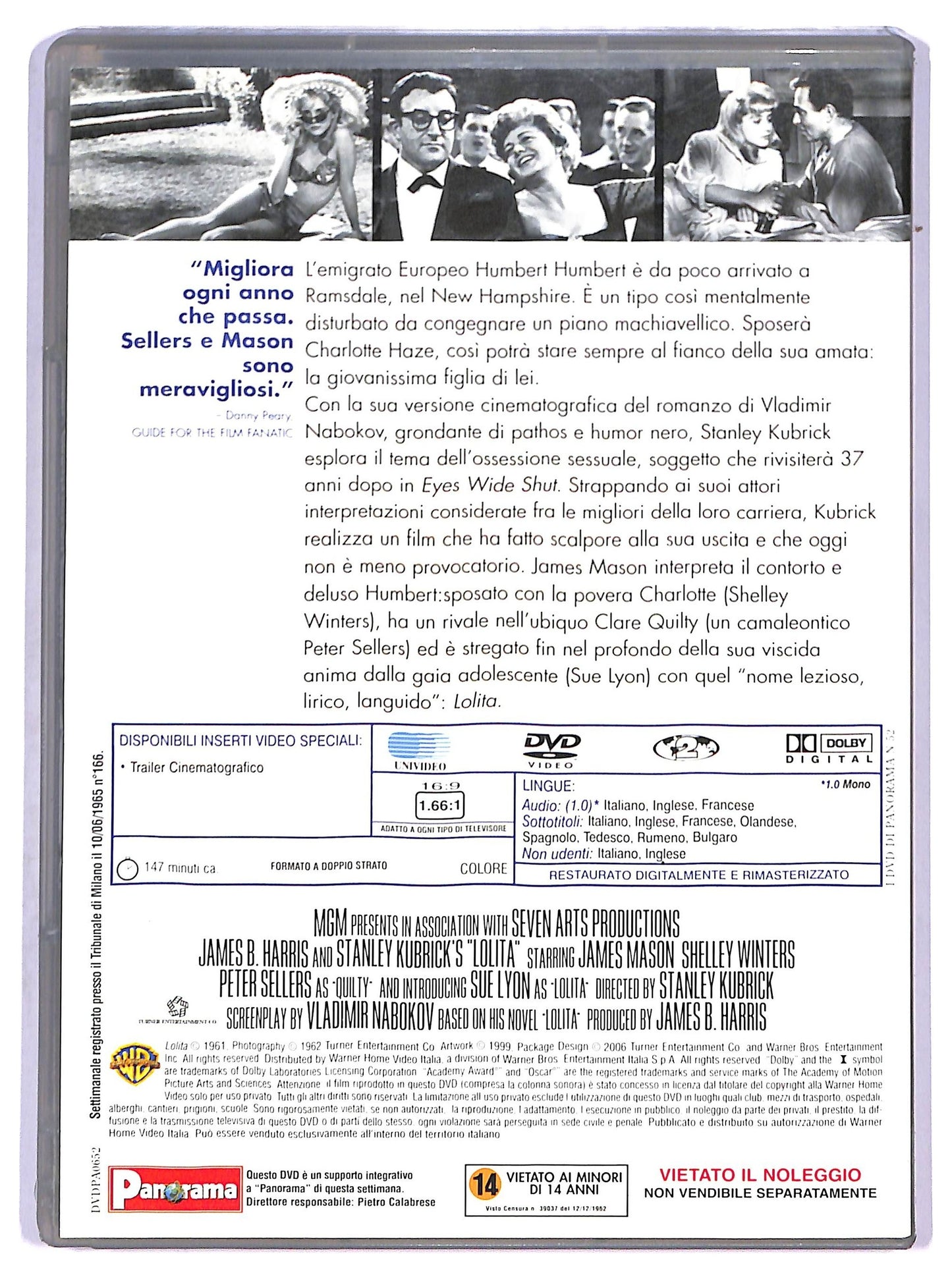 EBOND Lolita EDITORIALE DVD D788804