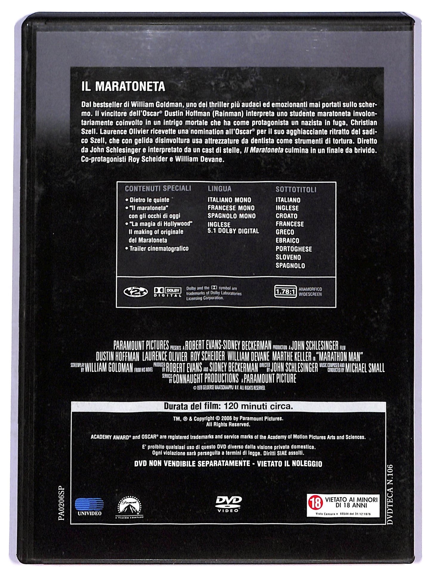 EBOND Il maratoneta EDITORIALE DVD D788852