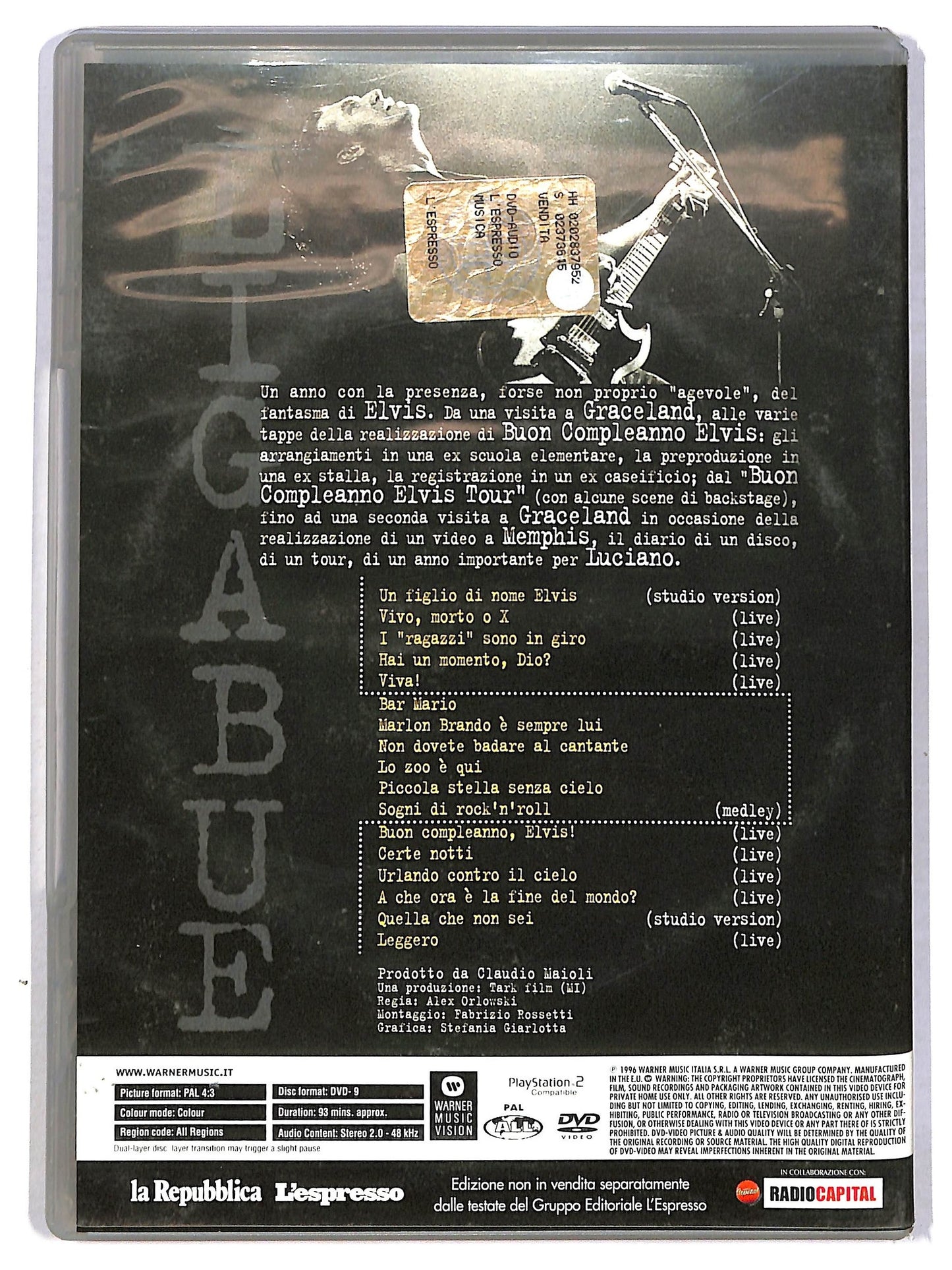 EBOND Luciano Ligabue Ligabue Live. Un Anno Con Elvis EDITORIALE DVD D788937